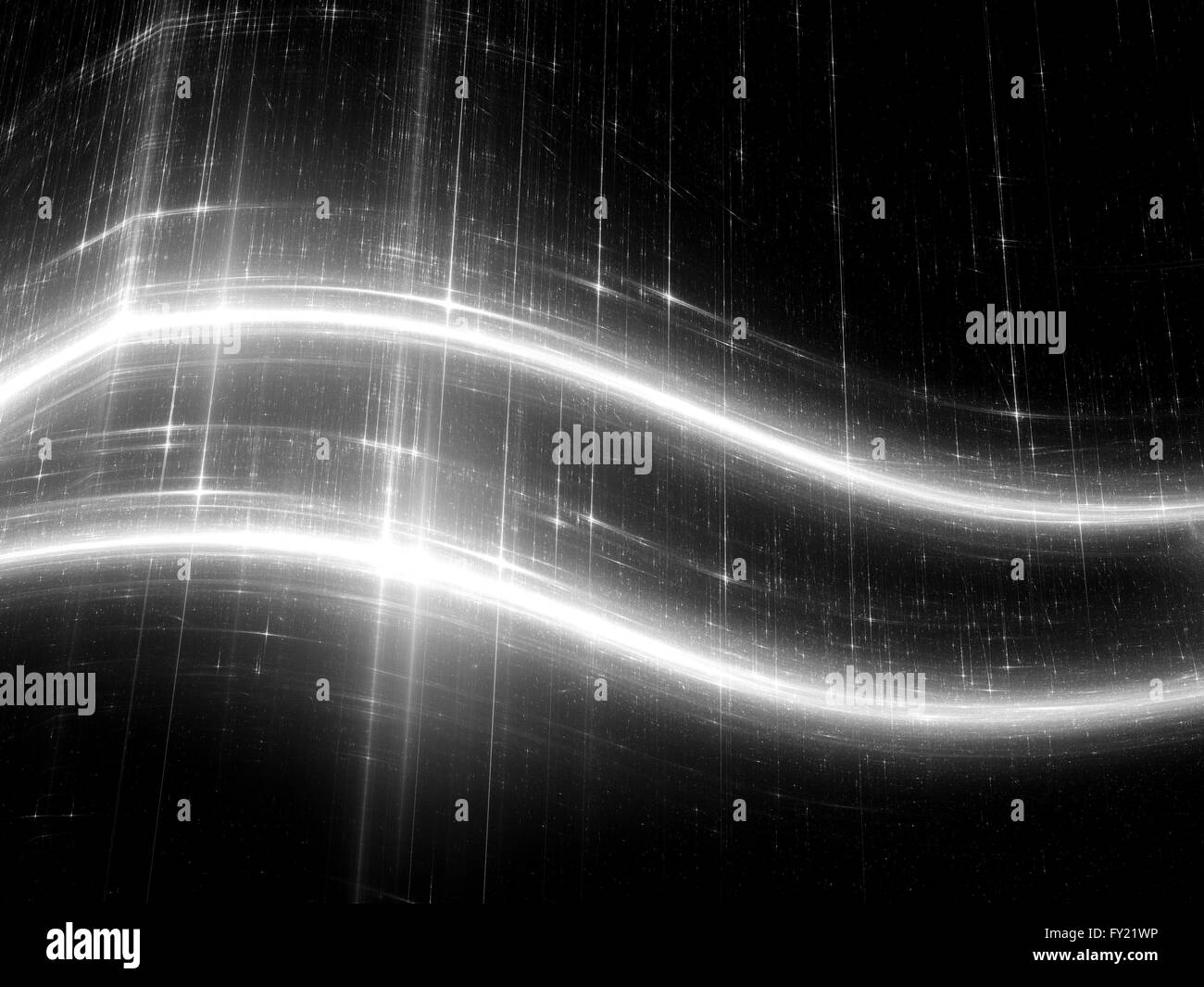 New computer technology curves, computer generated abstract intensity map, screen or overlay Stock Photo