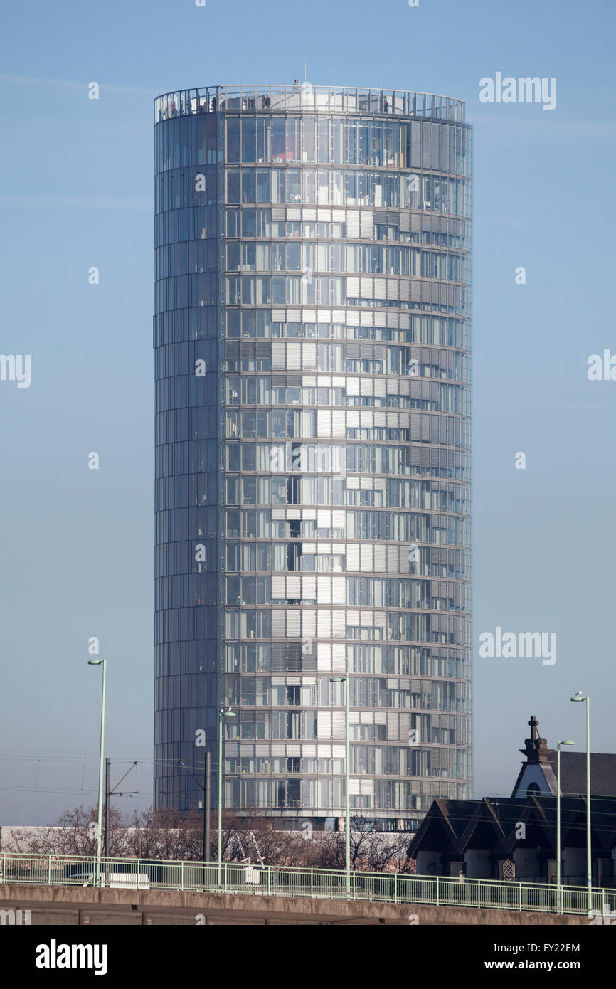 Kölntriangle skyscraper, Cologne, North Rhine-Westphalia, Germany Stock Photo