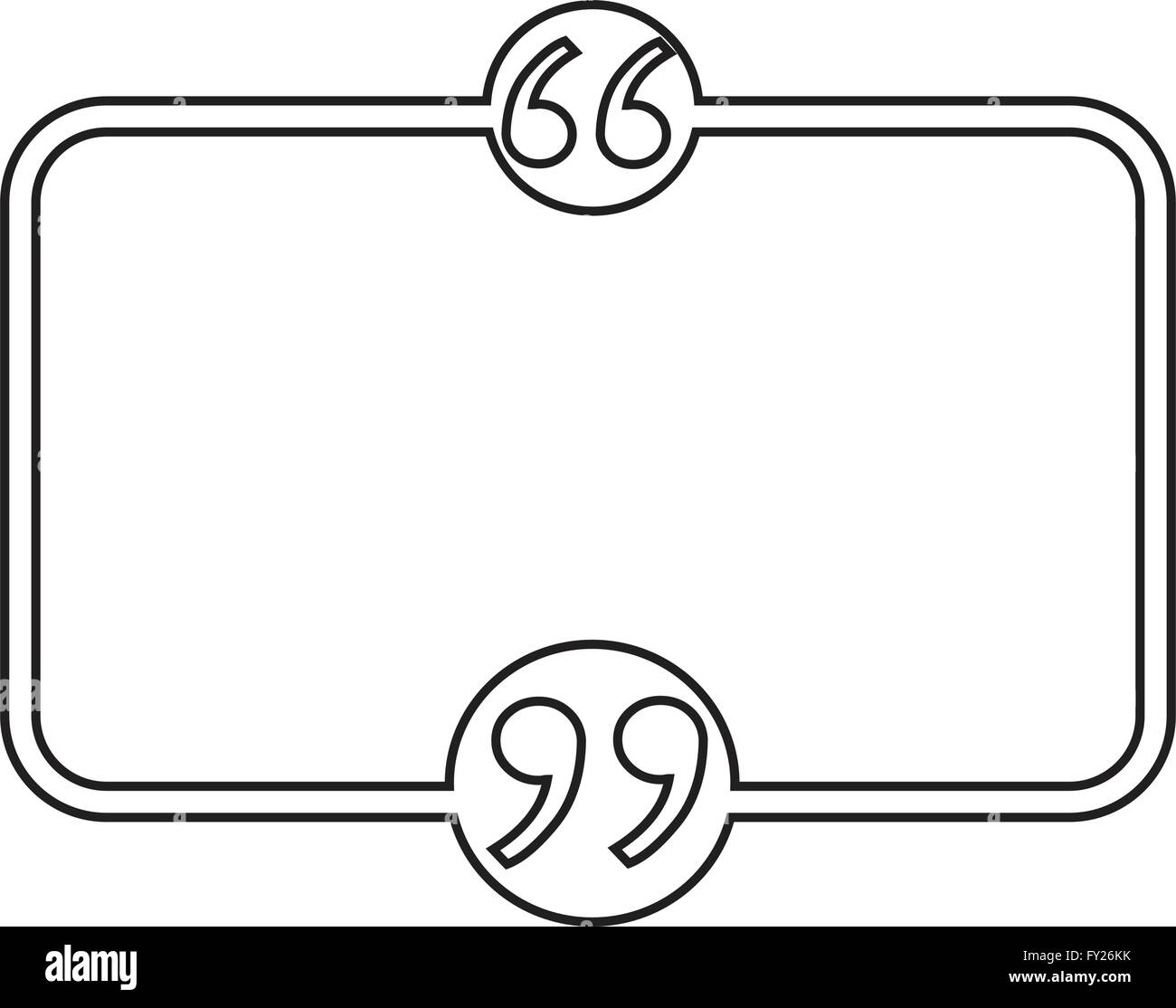 Quotation Mark Speech Bubble sign icon Illustration design Stock Vector ...