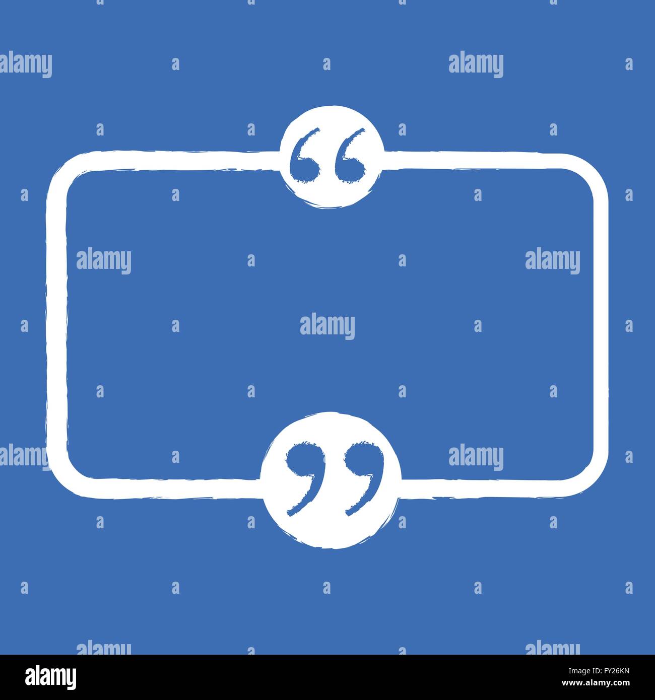 Quotation Mark Speech Bubble sign icon Illustration design Stock Vector ...