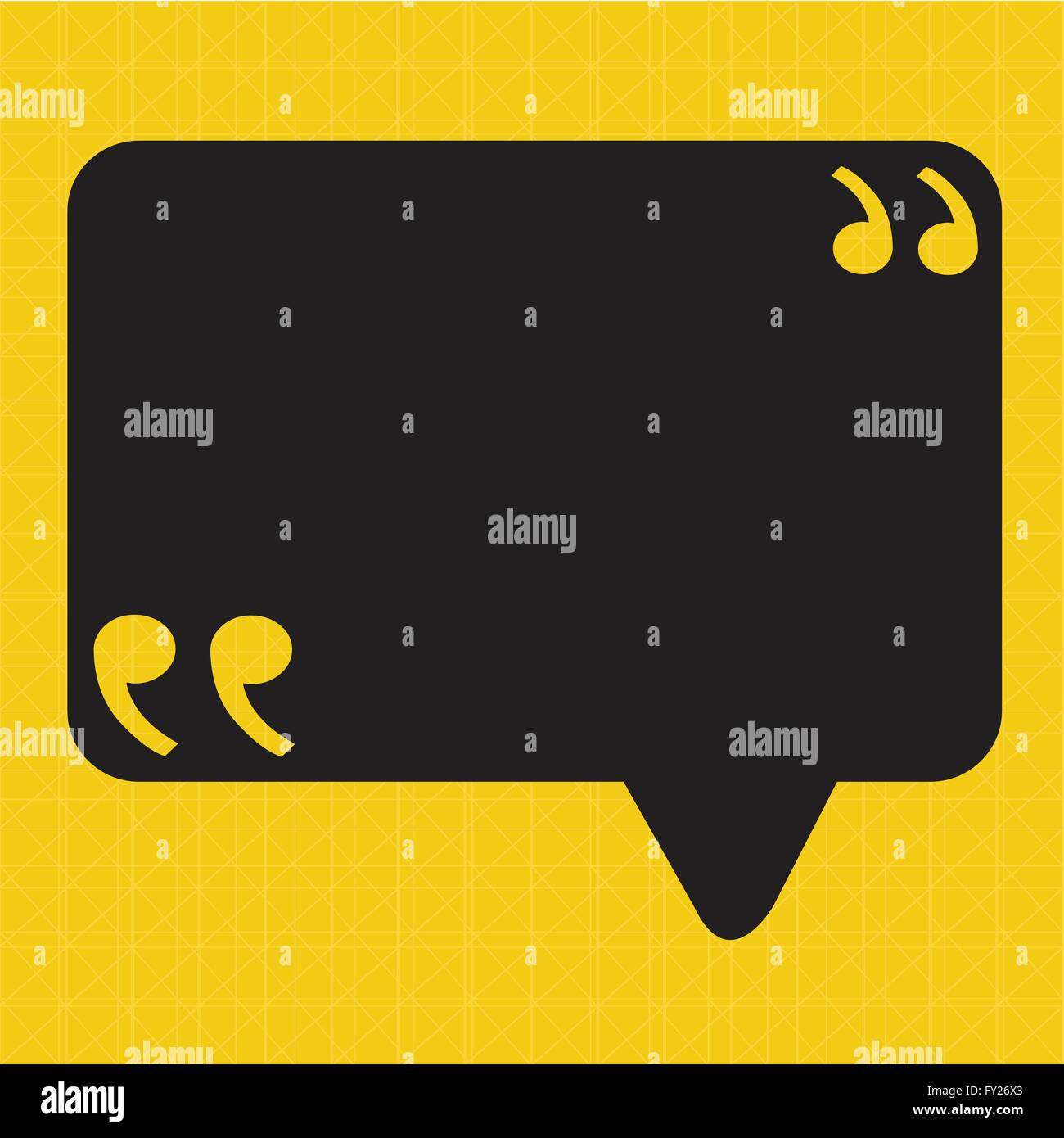 Quotation Mark Speech Bubble sign icon Illustration design Stock Vector ...