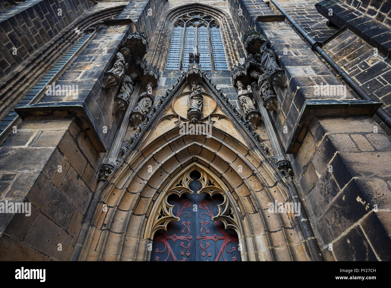 The main entrance of Cathedral in Meissen, Germany Stock Photo