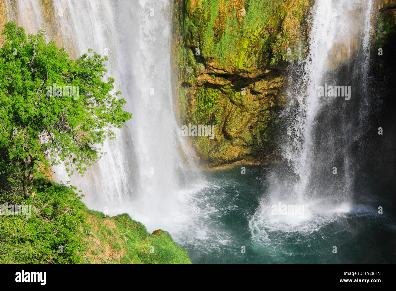 Waterfall 'Manojlovac' in National Park Krka, Croatia Stock Photo