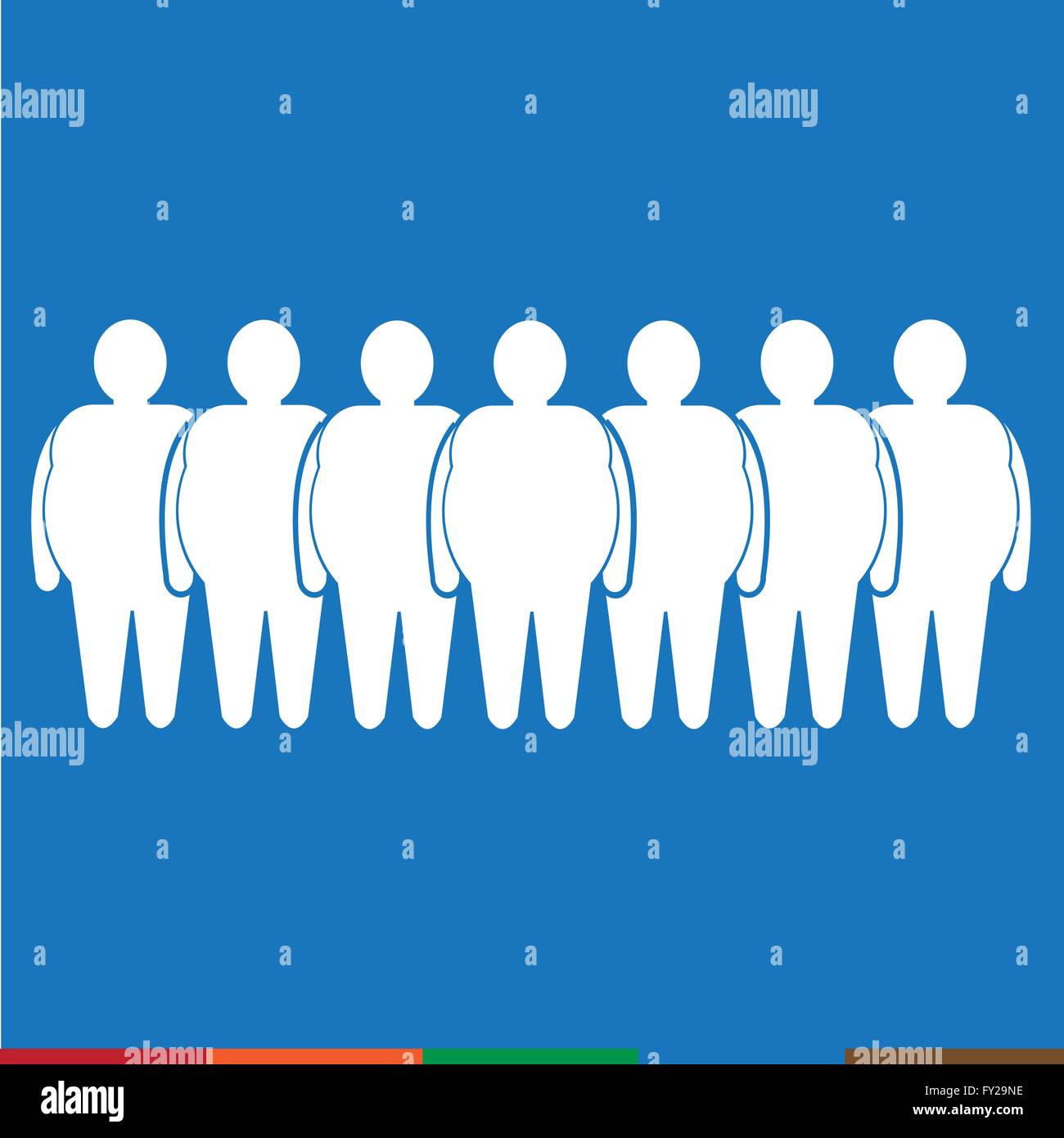 Fat People Icon Illustration design Stock Vector Image & Art - Alamy