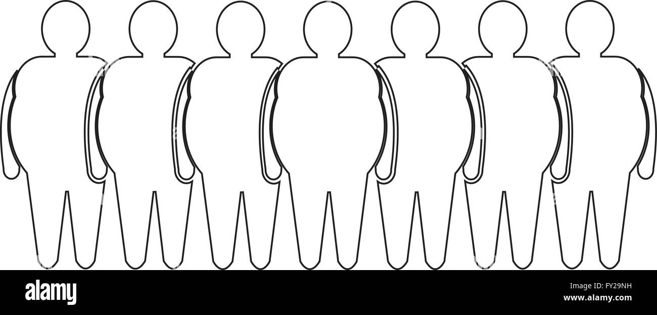 Fat People Icon Illustration design Stock Vector Image & Art - Alamy