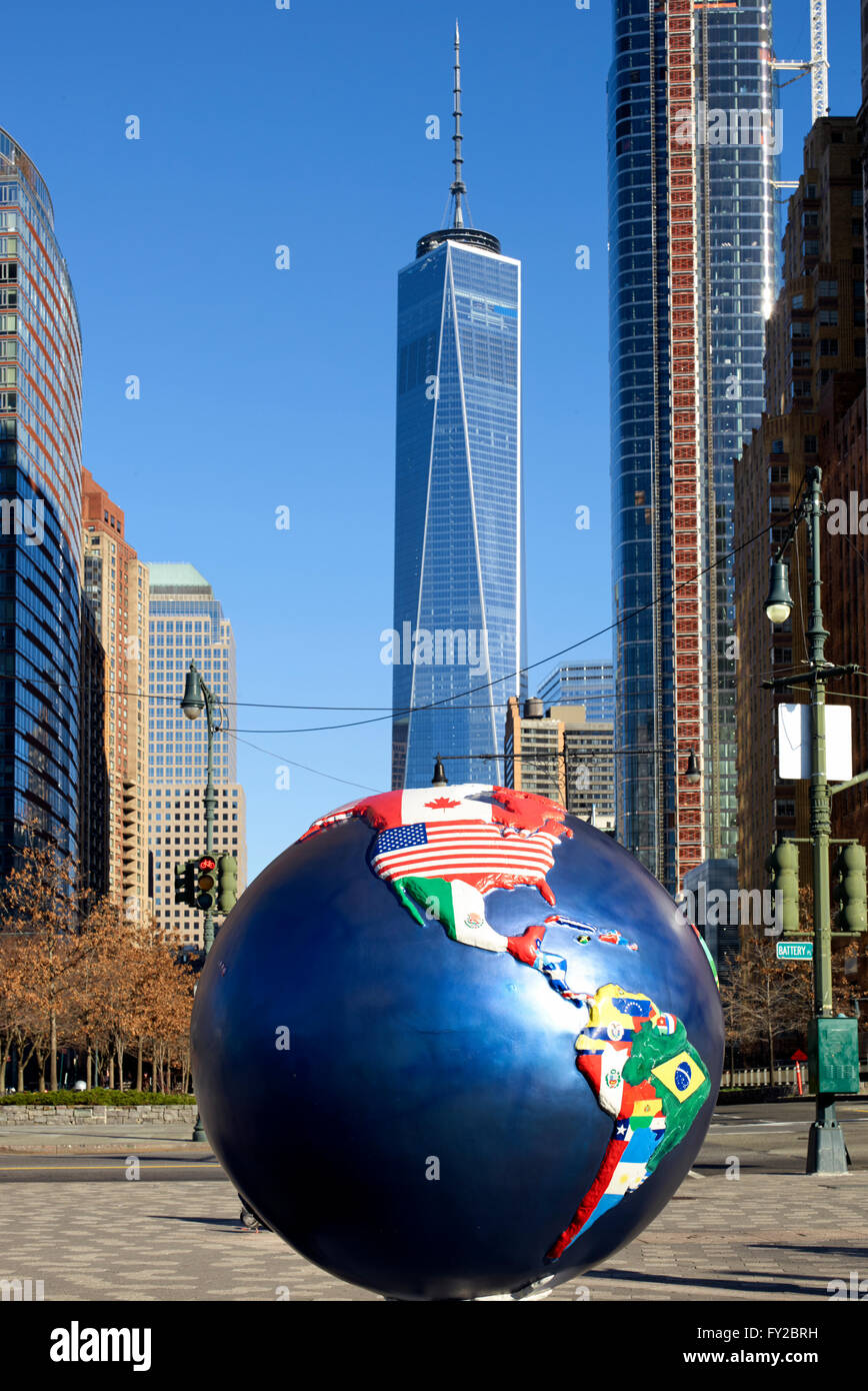 New World Financial Center. New York Stock Photo