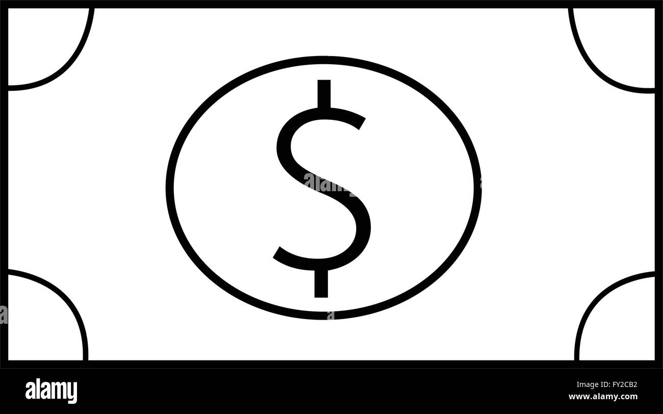 Thin line Money icon Illustration design Stock Vector Image & Art - Alamy