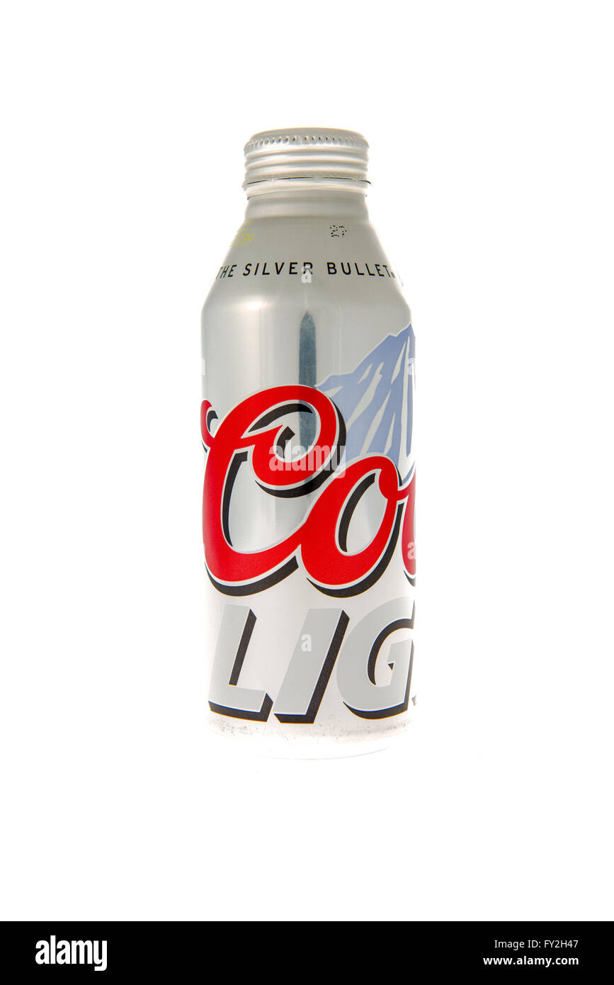 Winneconne, WI 11 February 2015 Bottle of Coor's Light beer in the