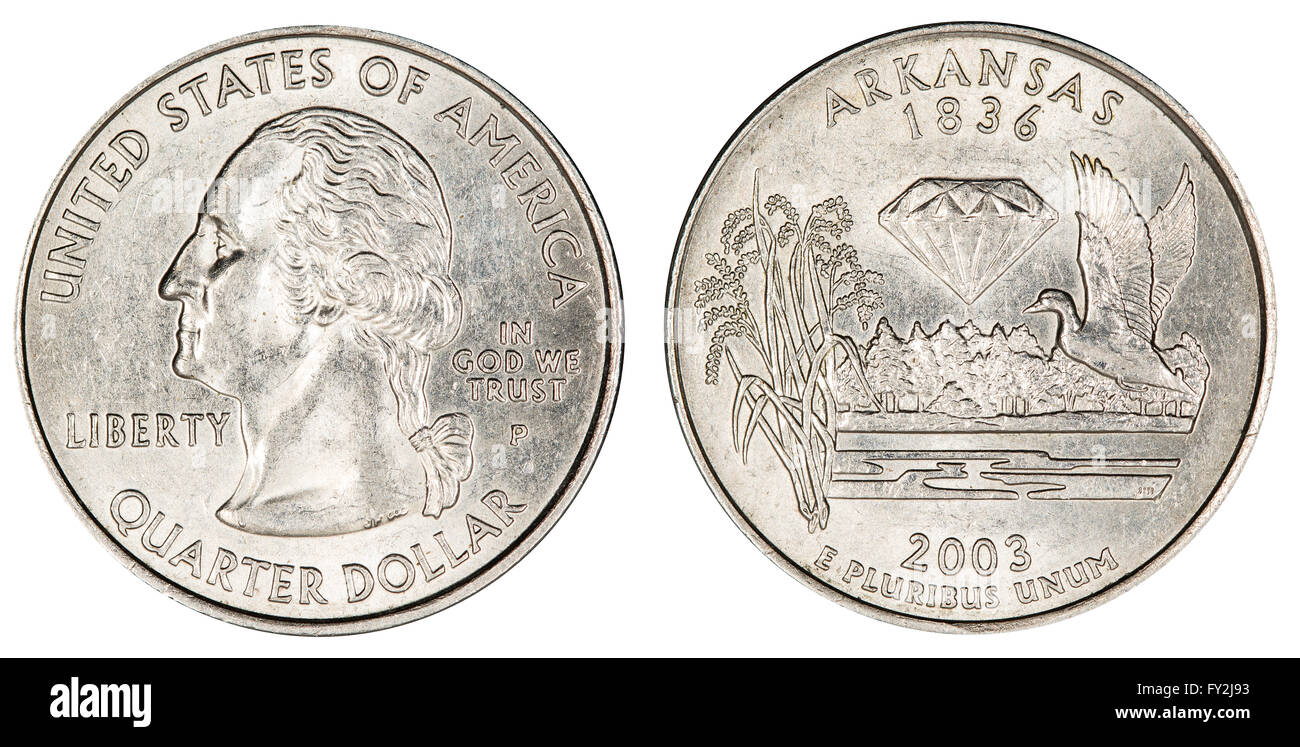 quarter dollar coin Stock Photo - Alamy