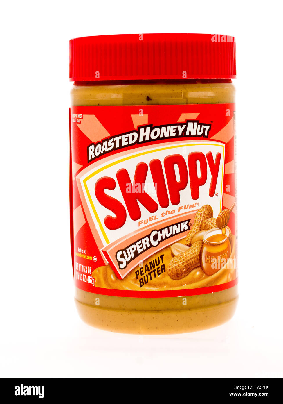 Winneconne, WI 3 May 2015 Jar of Skippy peanut butter roasted honey