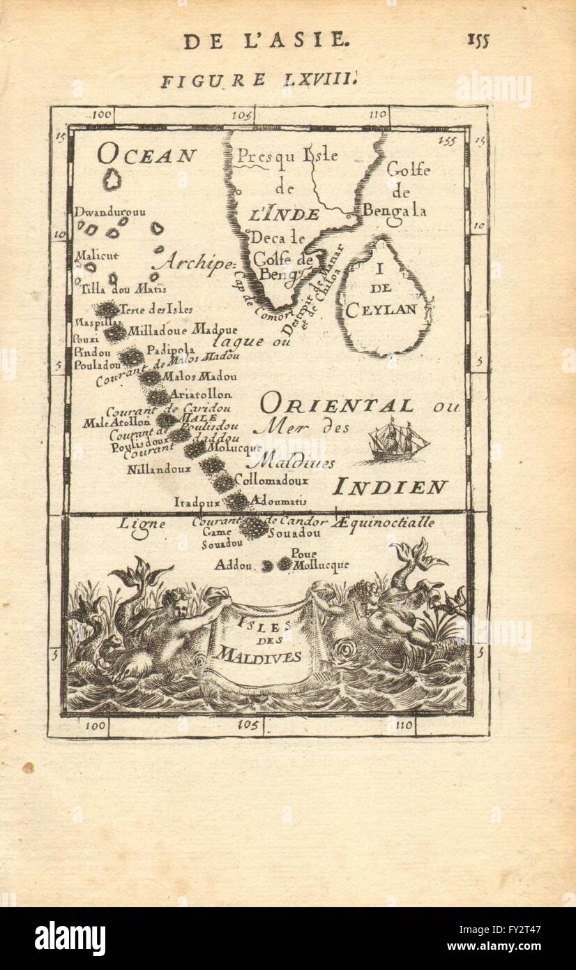 Decorative Conquistadors MEXICO CITY Tenochtitlan 'Mexique' MALLET 1683 map Decorative Conquistadors MEXICO CITY Tenochtitlan 'Mexique' MALLET 1683 map
