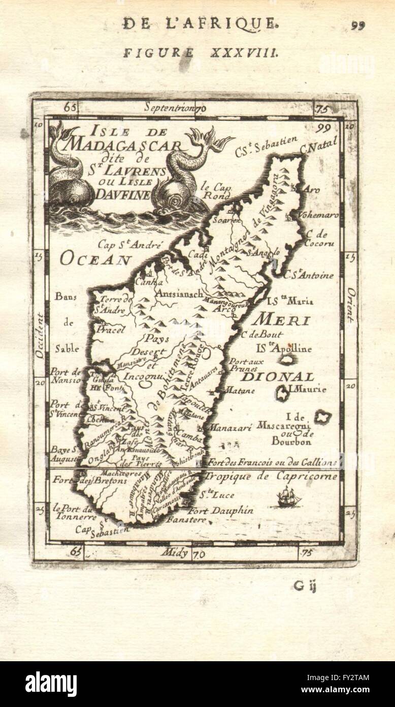 Fort Dauphin Madagascar Map Madagascar: Fort Dauphin(Tolanaro). Mauritius Reunion. São Lourenço, 1683  Map Stock Photo - Alamy