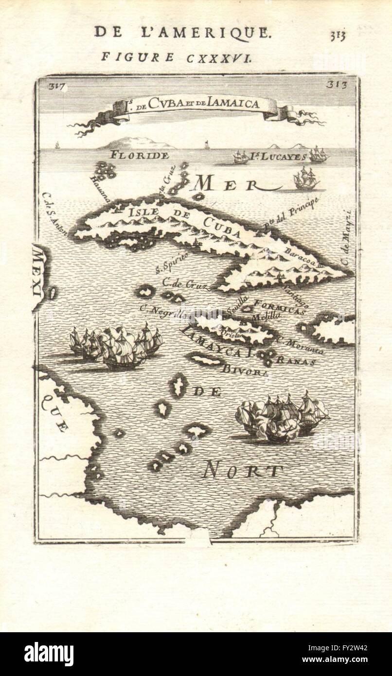 17th century map jamaica hi-res stock photography and images - Alamy