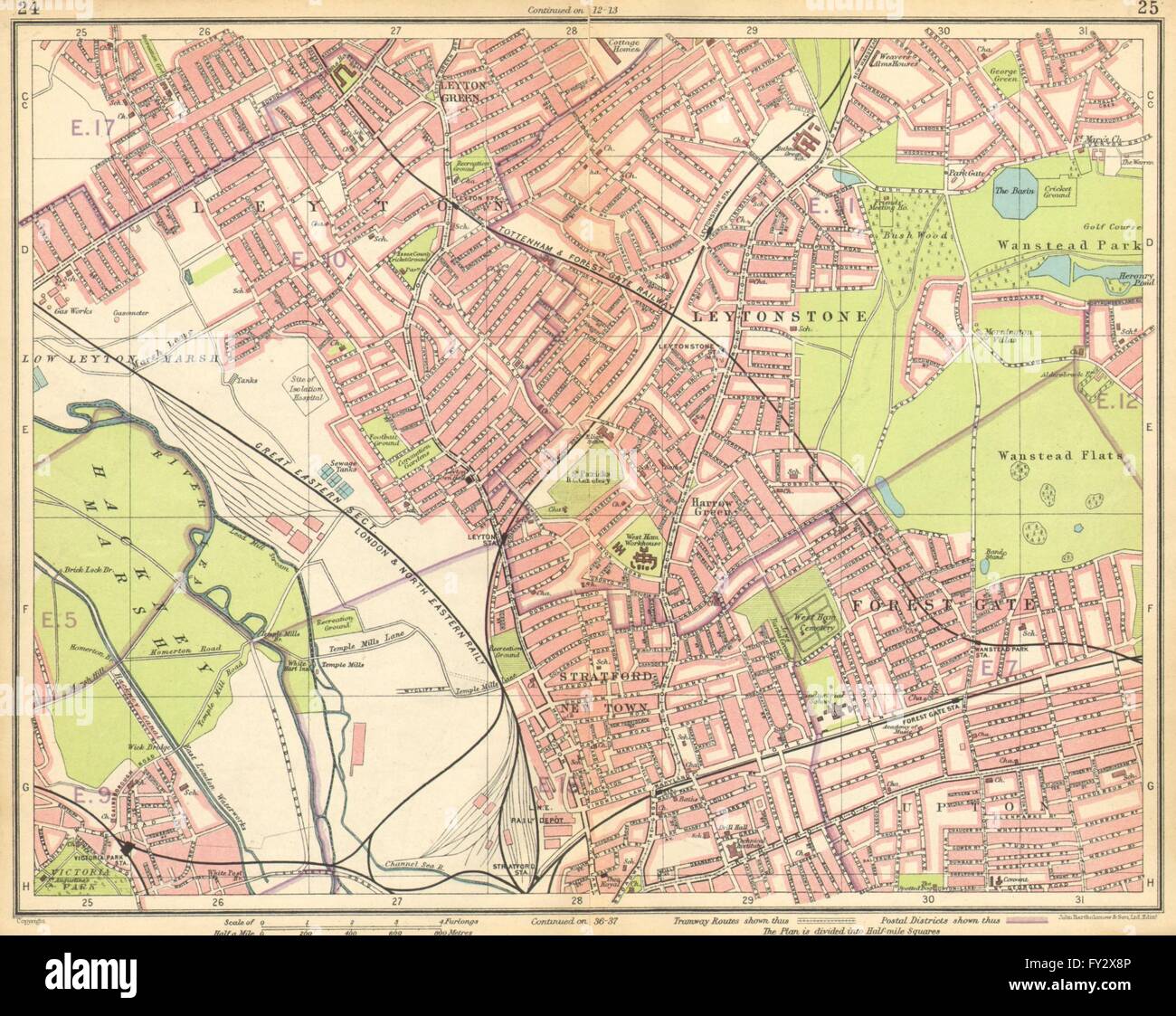 LONDON NE Leyton Leytonstone Stratford Forest Gate Wanstead Hackney