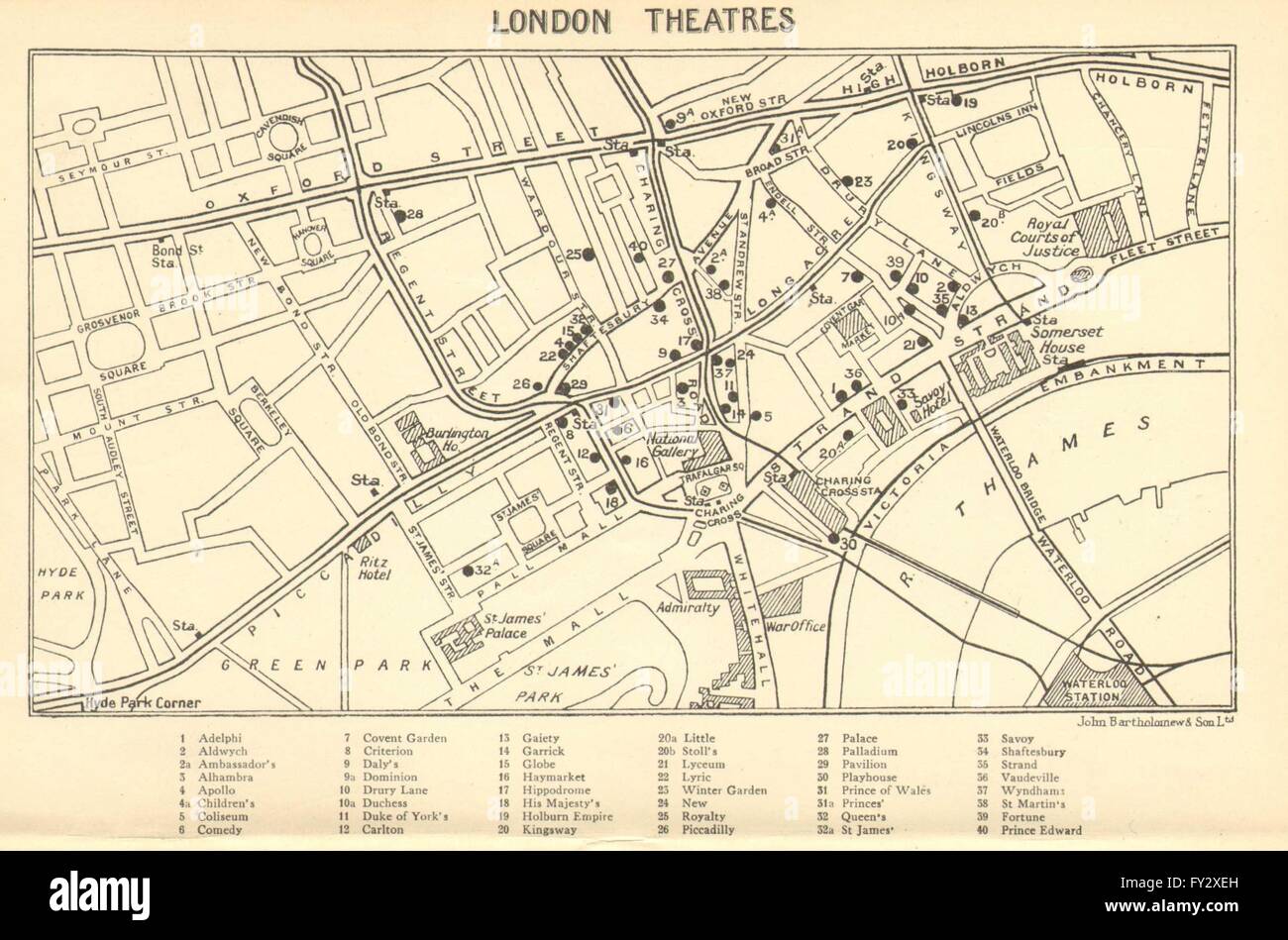 WEST END THEATRES: Covent Garden Shaftesbury Avenue &c , 1930 vintage ...