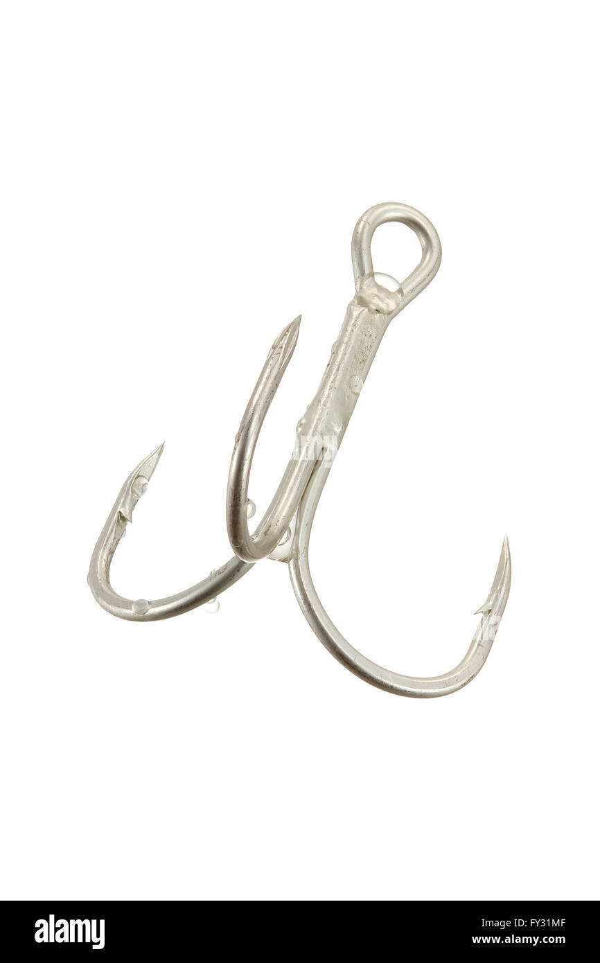 Fishing iron hooks Stock Photo Alamy