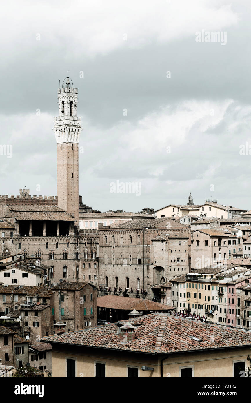 Overlooking Siena in Tuscany Stock Photo