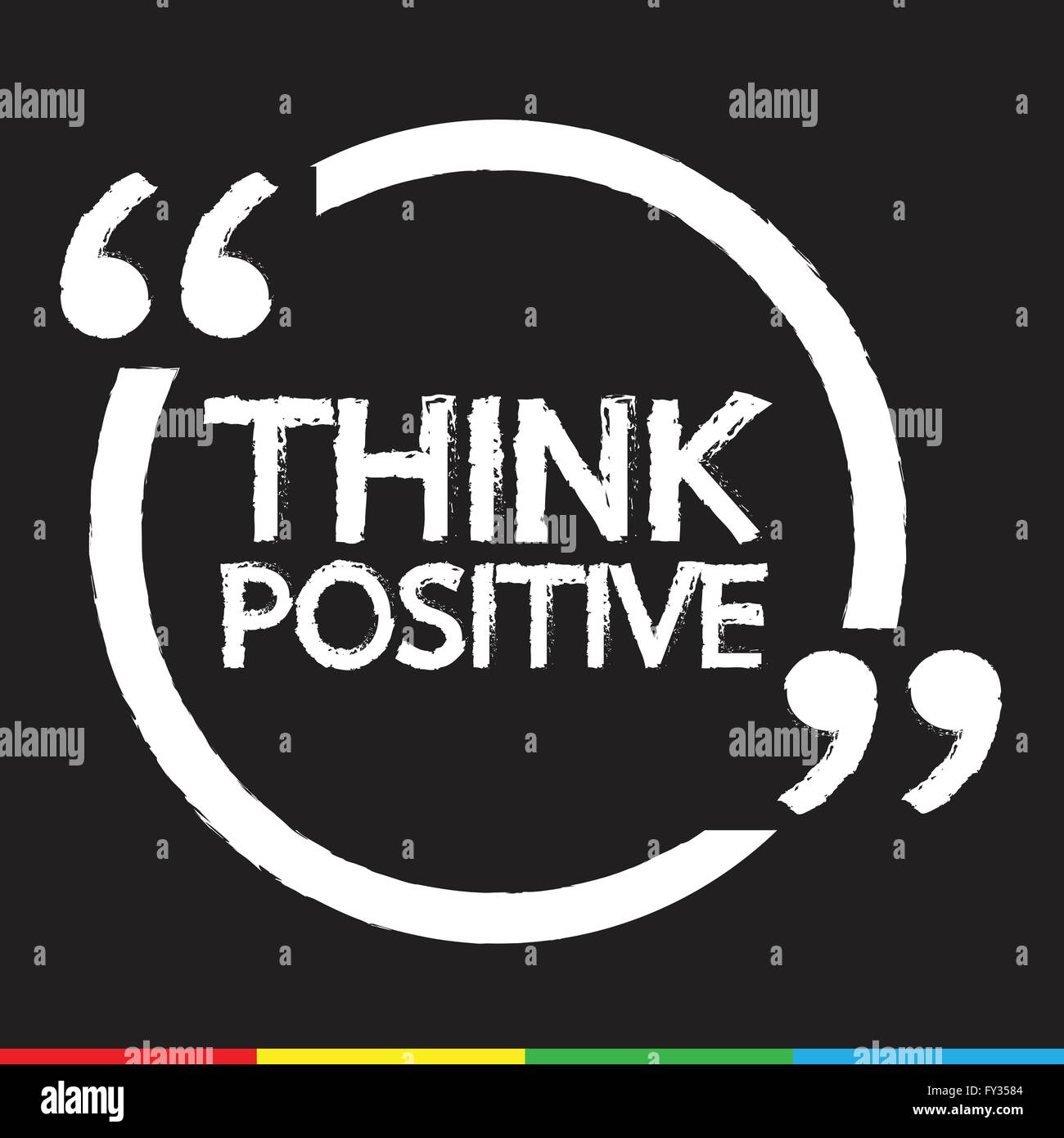 Think positive– card poster hi-res stock photography and images - Alamy