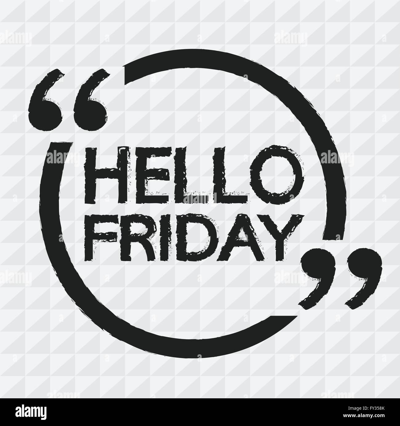 HELLO FRIDAY Lettering Illustration design Stock Vector Image & Art - Alamy