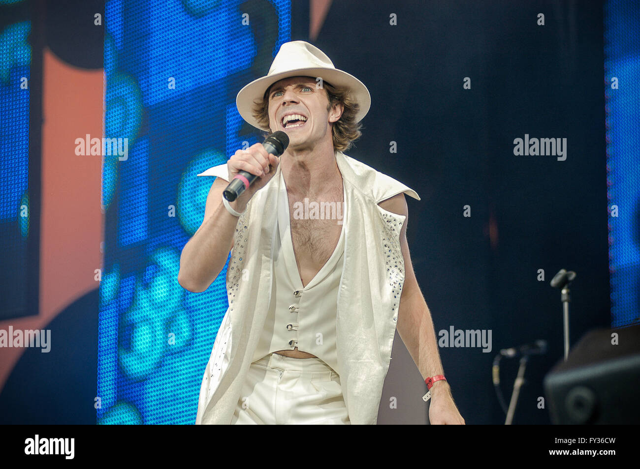 jack Shears if Scissor Sisters performing at Live 8, Hyde Park, London