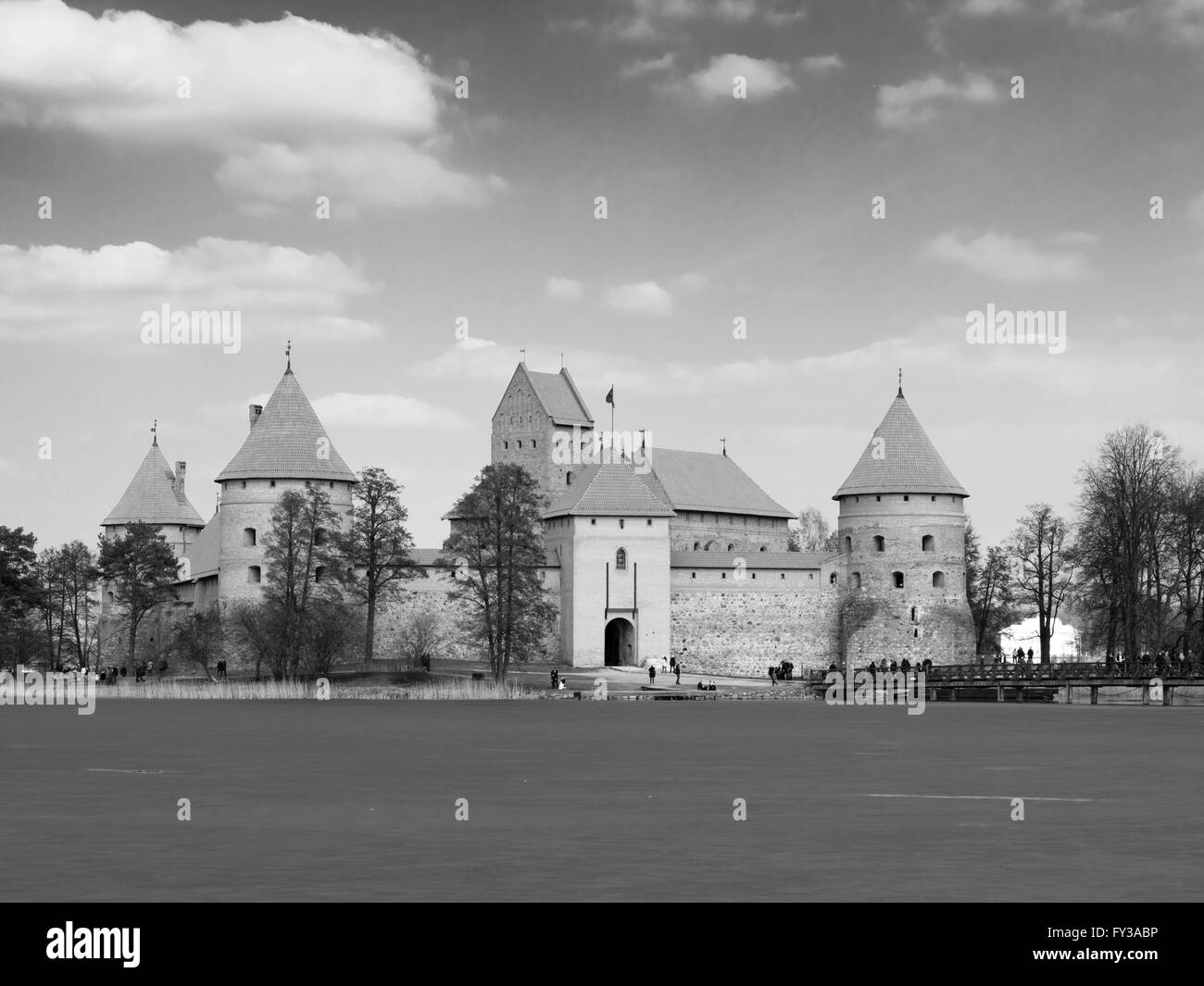 Lithuanian castles Black and White Stock Photos & Images Alamy