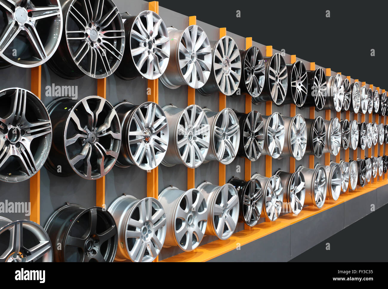 car aluminum wheels Stock Photo - Alamy