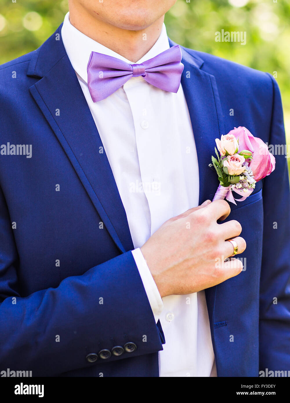 groom in the wedding suit Stock Photo - Alamy