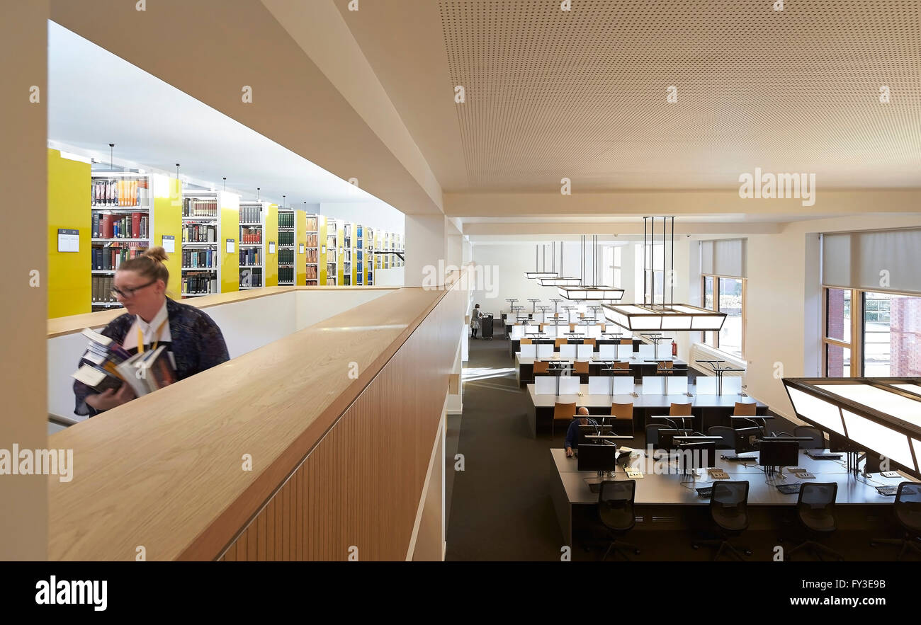 Research area and library stacks. Brynmor Jones Library, University of