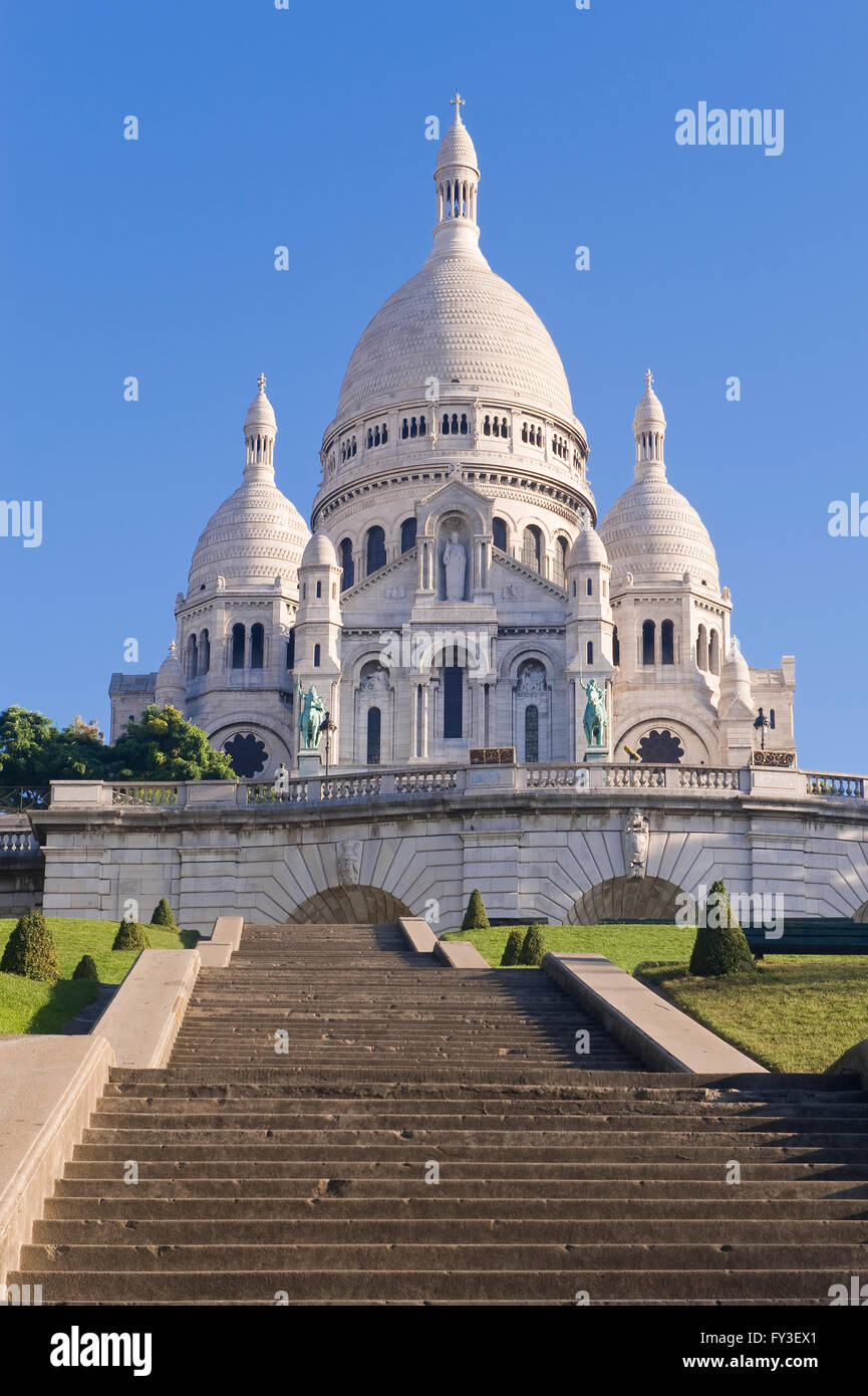 Basilica Sacre Coeur, Montmartre, Paris, France Stock Photo