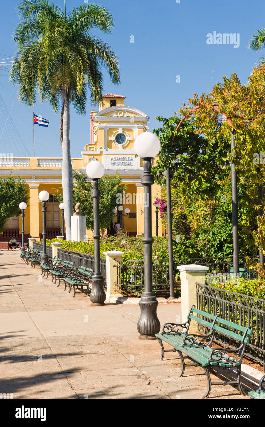 Parque Central, Trinidad, Sancti Spiritus Province, Cuba Stock Photo