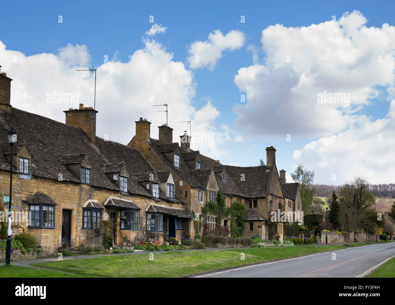 Cottages in Broadway, Cotswolds Worcestershire England Stock Photo Alamy