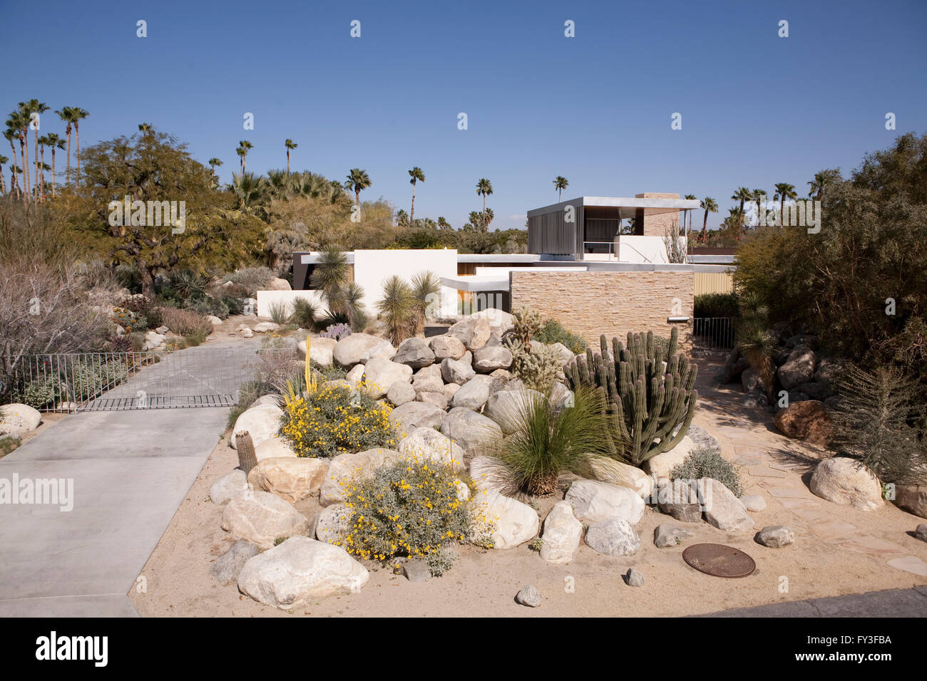 Kaufmann House 1, USA, California, Palm Springs, Kaufmann House Stock