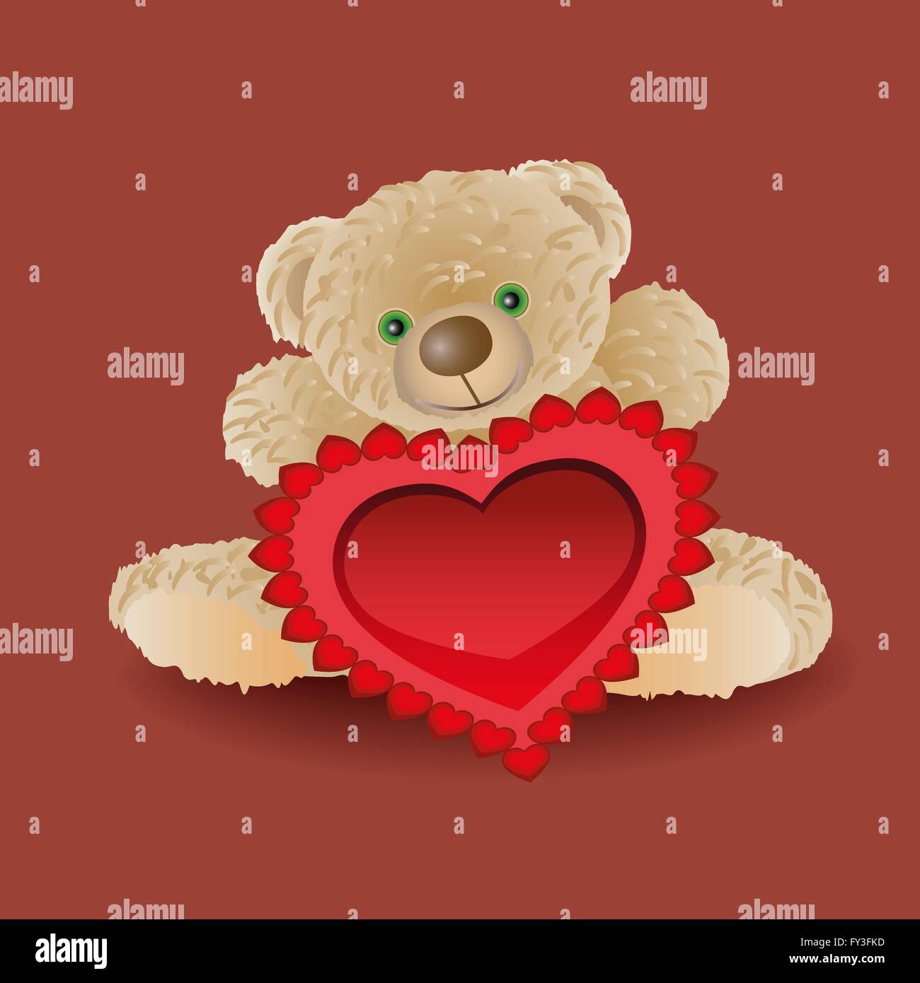 heart greeting card Stock Vector Image & Art - Alamy