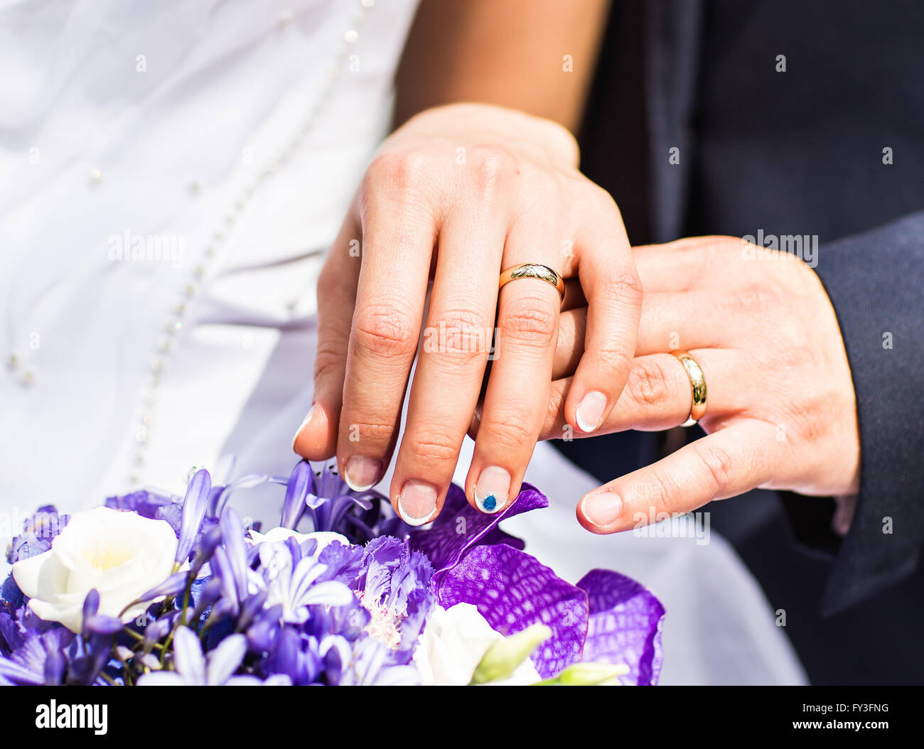 Picture of man and woman with wedding ring Stock Photo - Alamy Does woman buy man wedding ring
