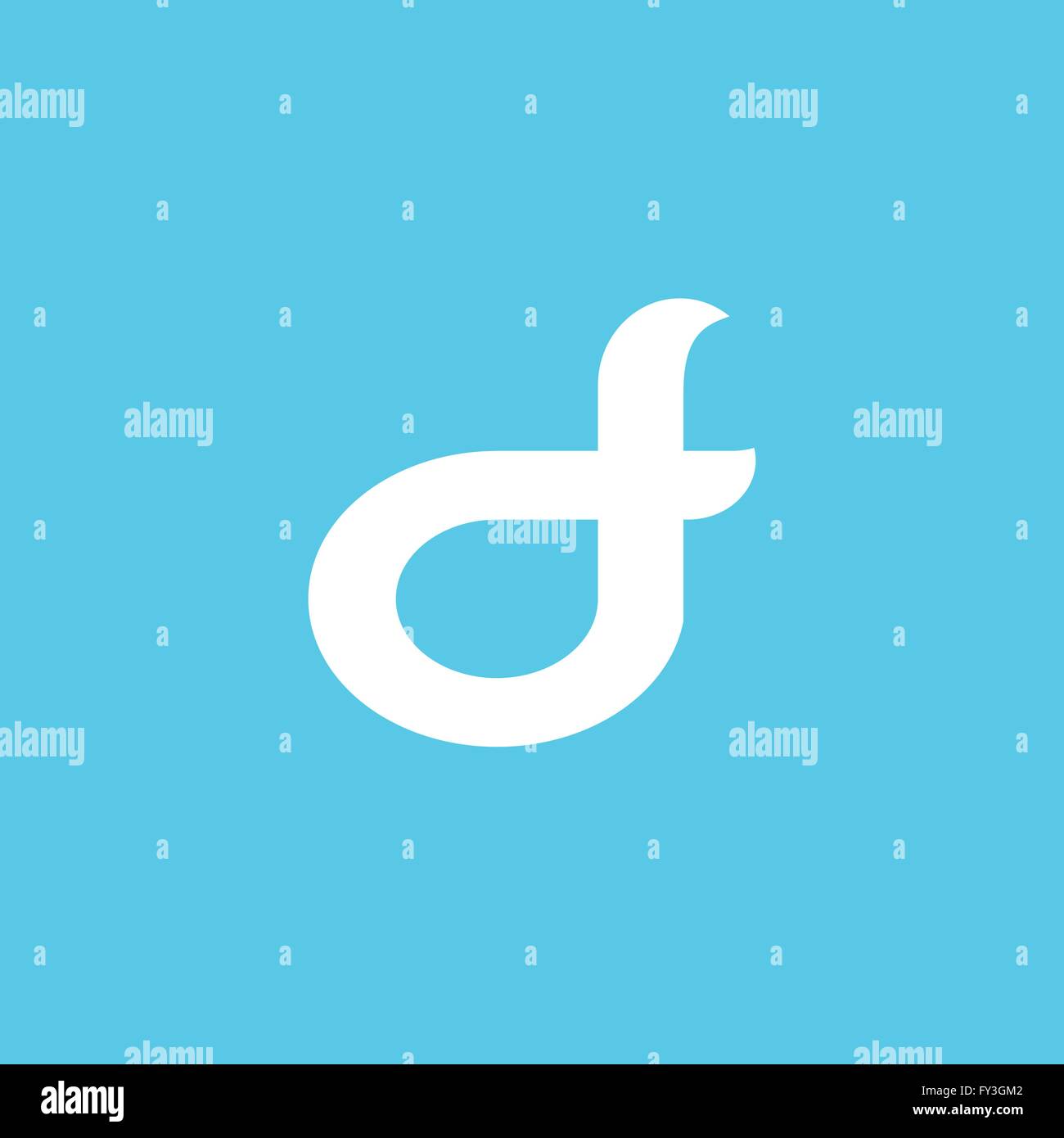 D & F letter logo vector Stock Vector