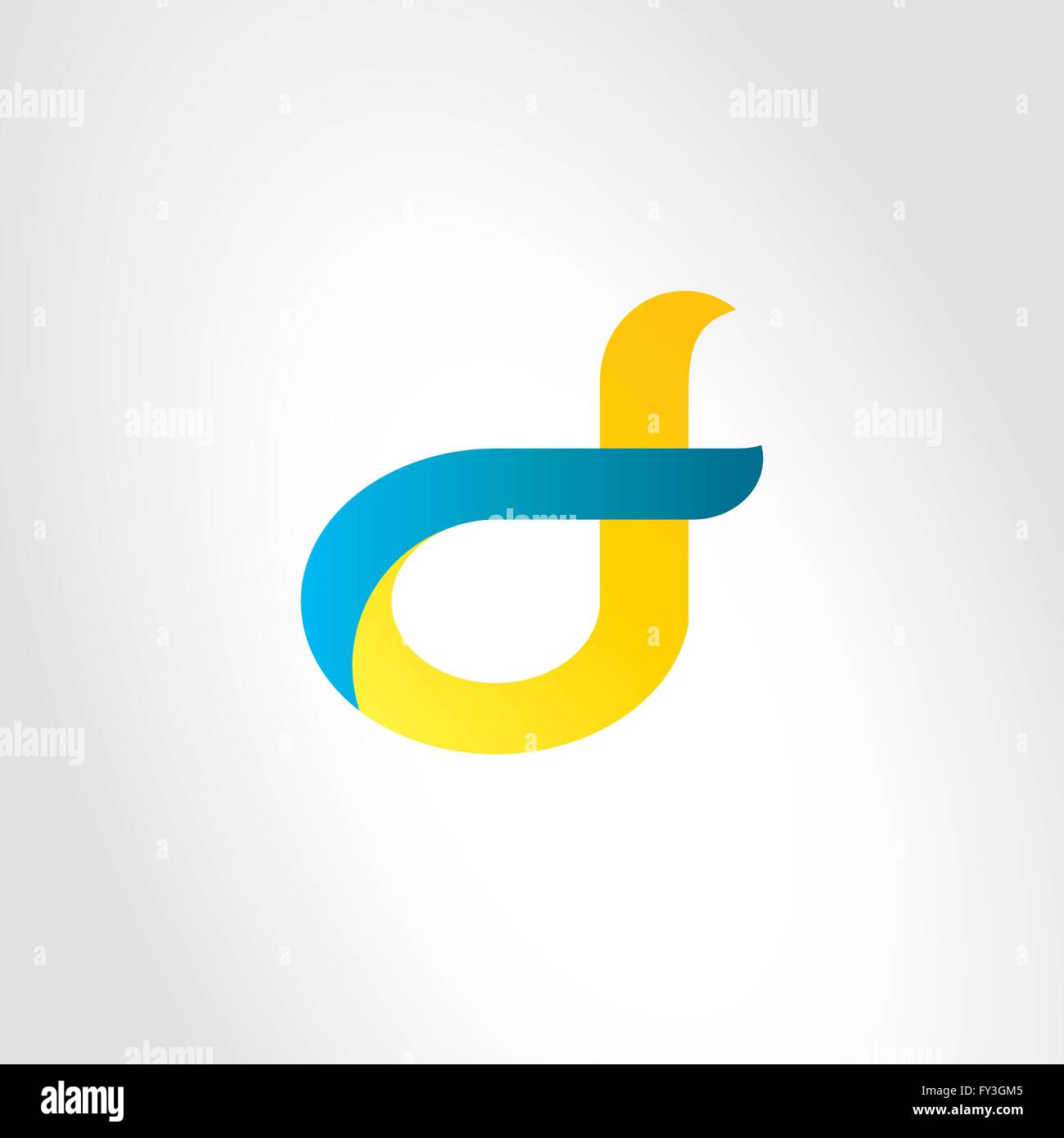 D & F letter logo vector Stock Vector