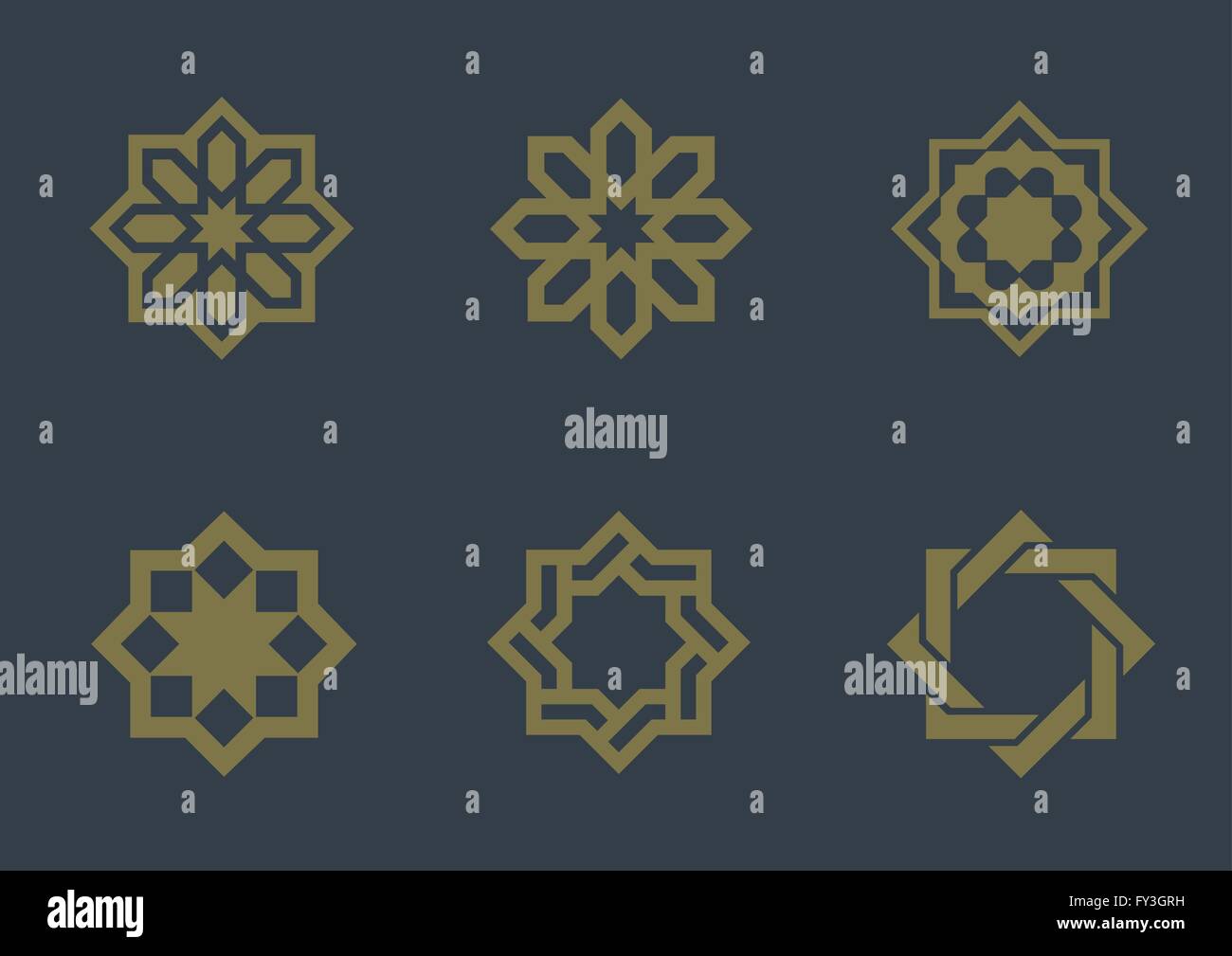 Mandalas set pattern hi-res stock photography and images - Alamy