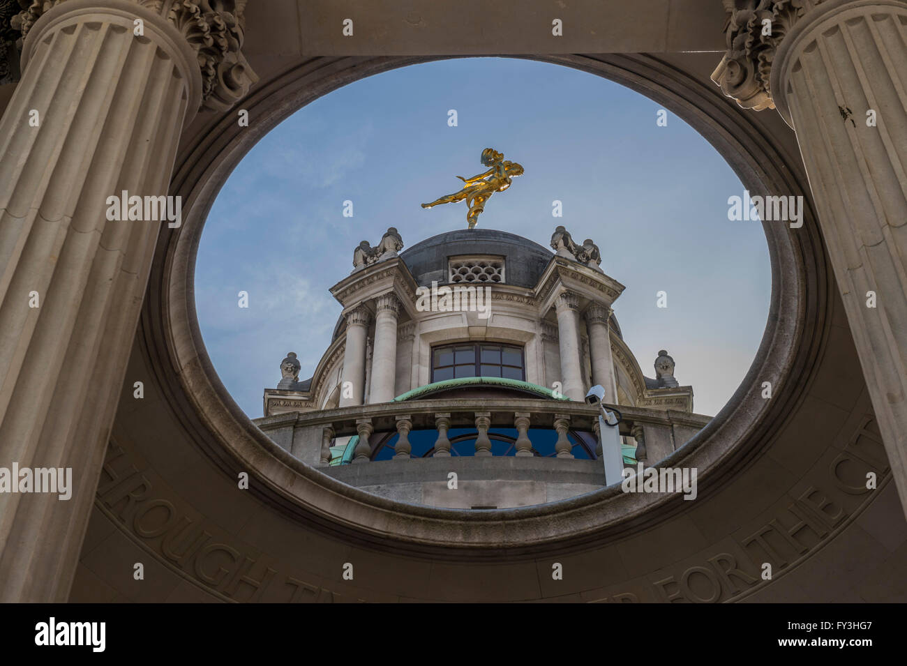 Tivoli Corner, Bank of England, the City of London. The acutely angled
