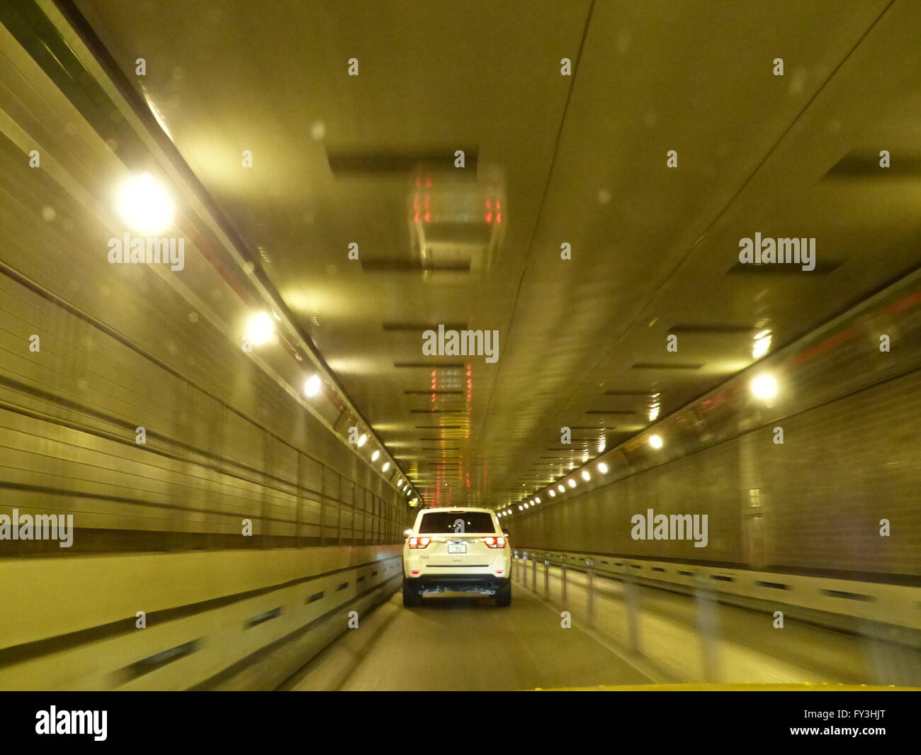 New York City, Midtown Tunnel connecting Manhattan with Queens Stock