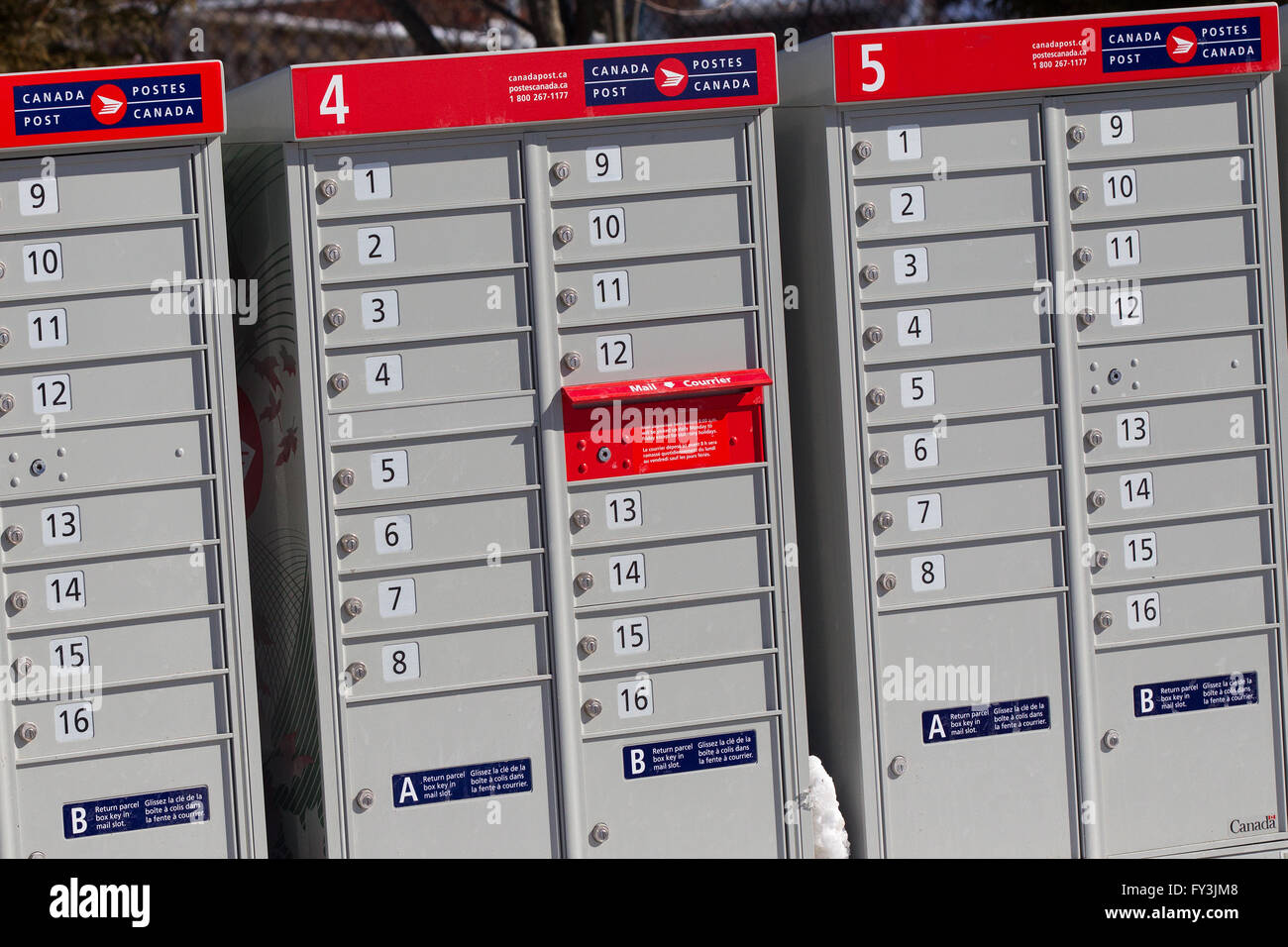 Community mailboxes in canada hi-res stock photography and images - Alamy