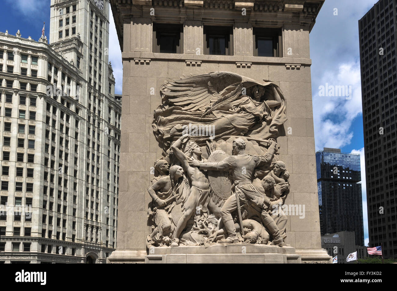 Basrelief sculpture in Chicago Stock Photo 102728670 Alamy