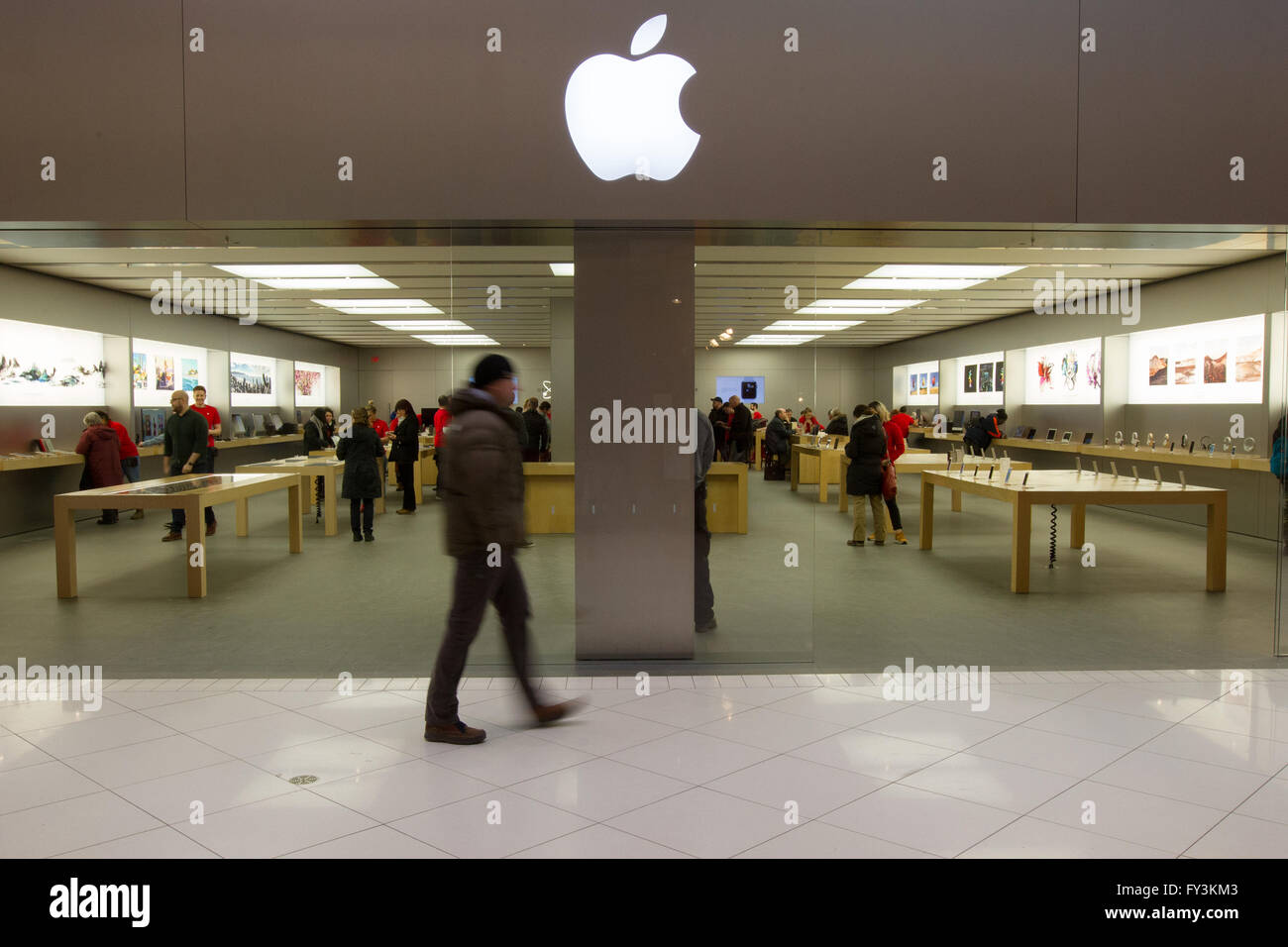 Apple store in the Rideau Centre in downtown Ottawa, Ont., on Thursday Jan.  28, 2016 Stock Photo - Alamy