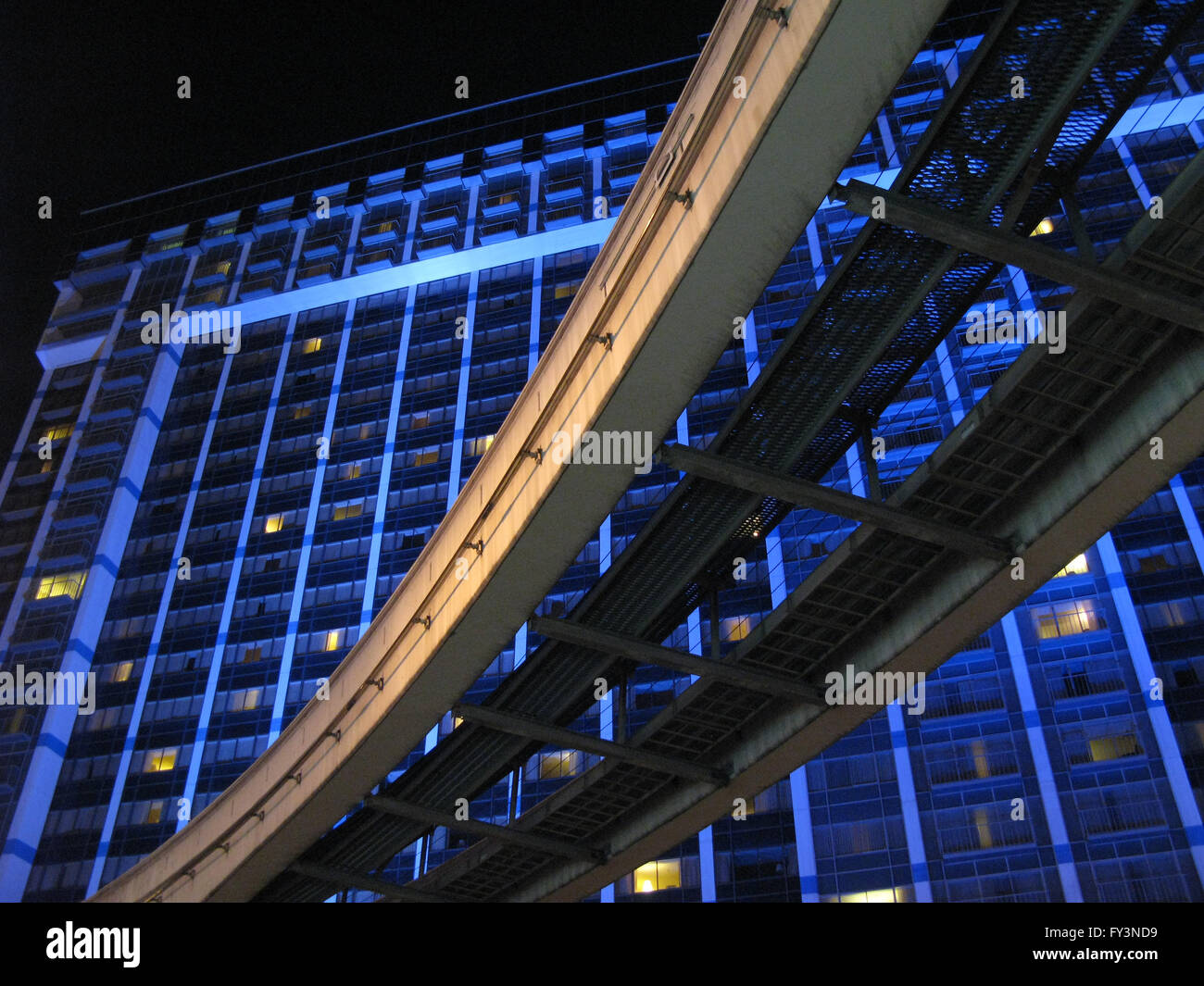 Las Vegas monorail track Stock Photo