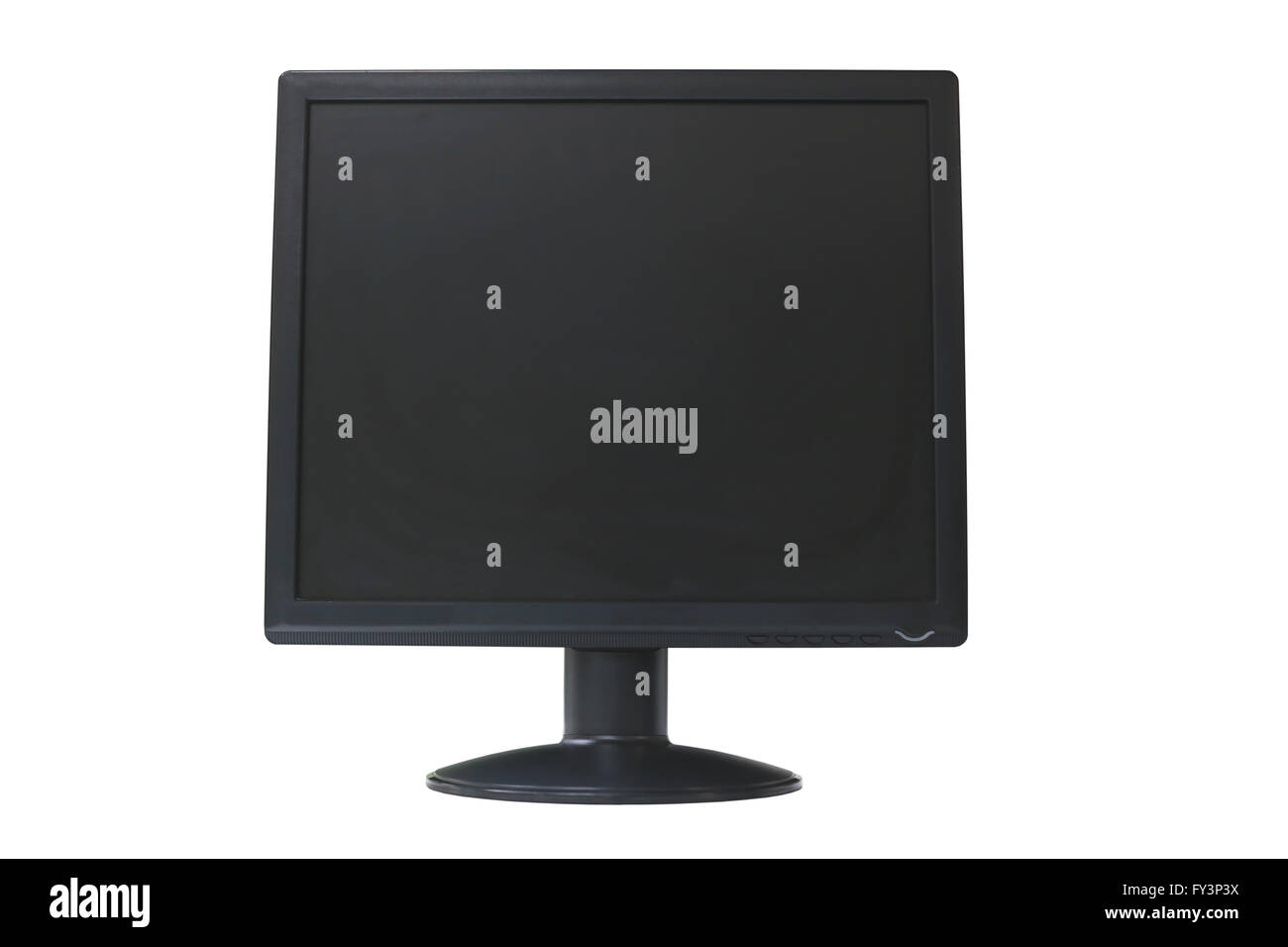 Frame LED computer screen (monitor) on white background and have ...