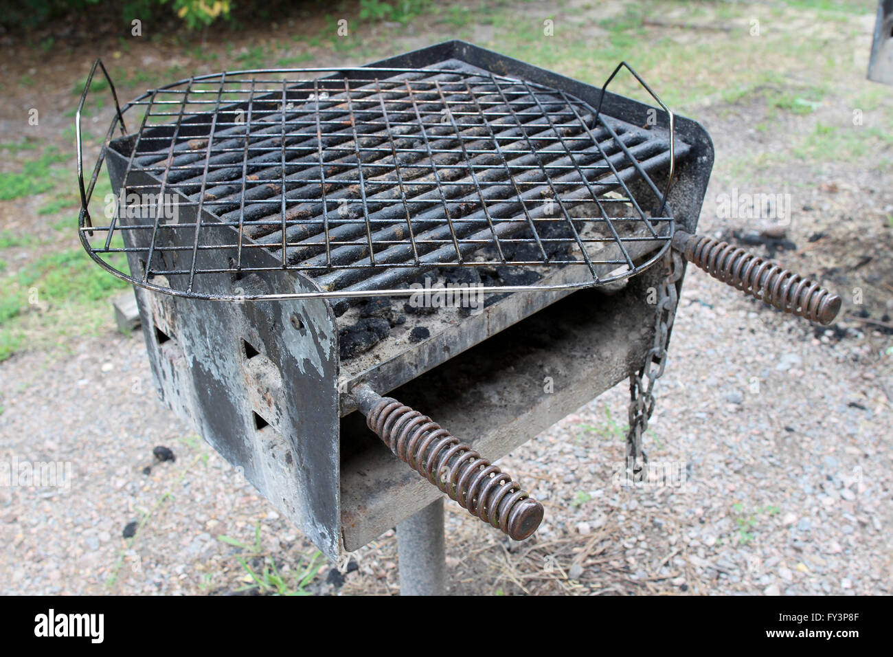 A public grill Stock Photo Alamy