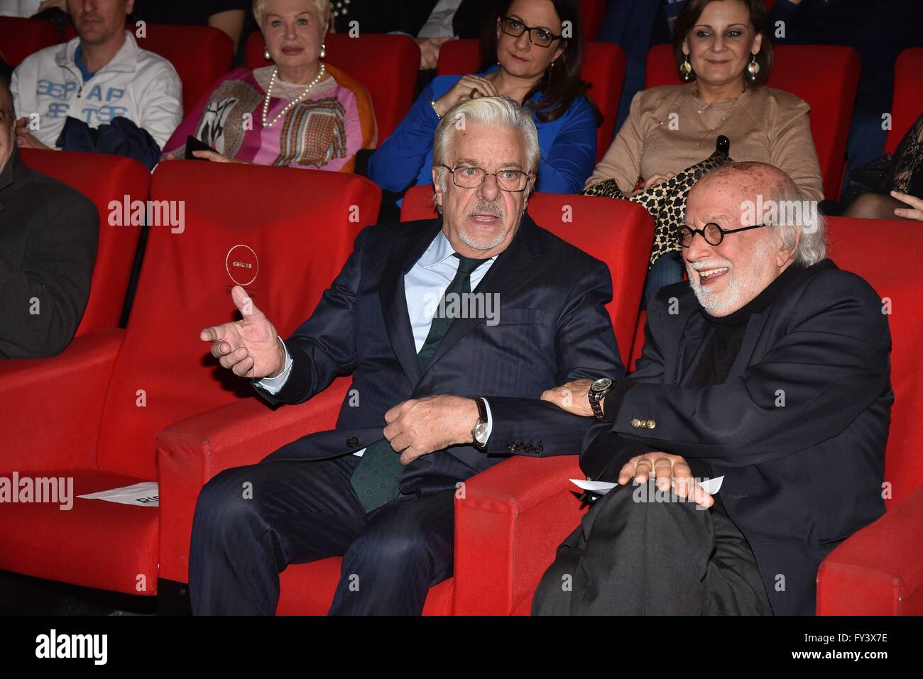 Anna Magnani Award 2016 - Gala  Featuring: Giancarlo Giannini, Adriano Pintaldi Where: Rome, Italy When: 21 Mar 2016 Credit: IPA/WENN.com  **Only available for publication in UK, USA, Germany, Austria, Switzerland** Stock Photo