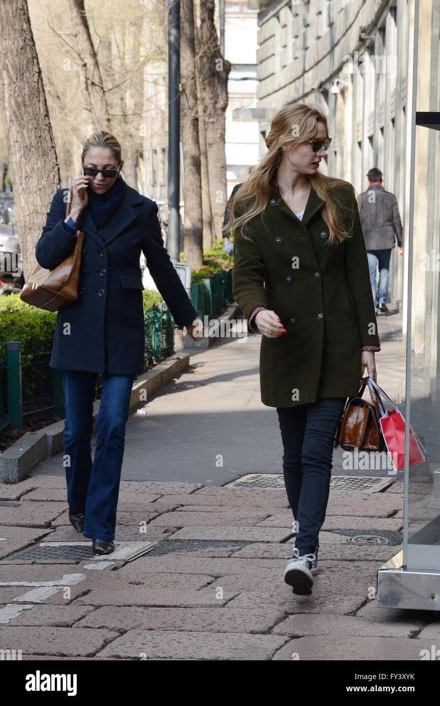 Beatrice Borromeo Casiraghi out and about in Milan with her mother