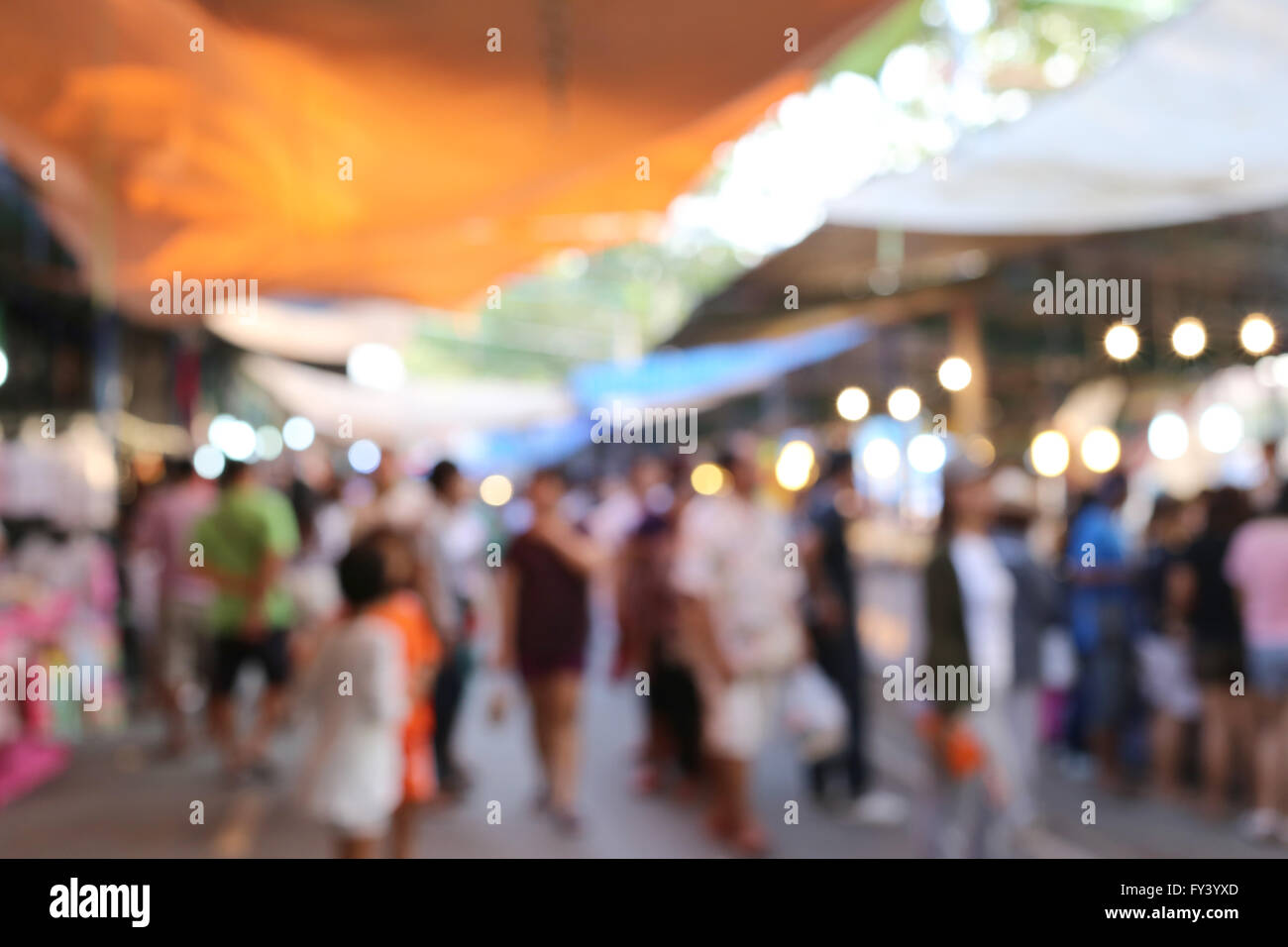 Market of purchase in a blur style for abstract design. Stock Photo