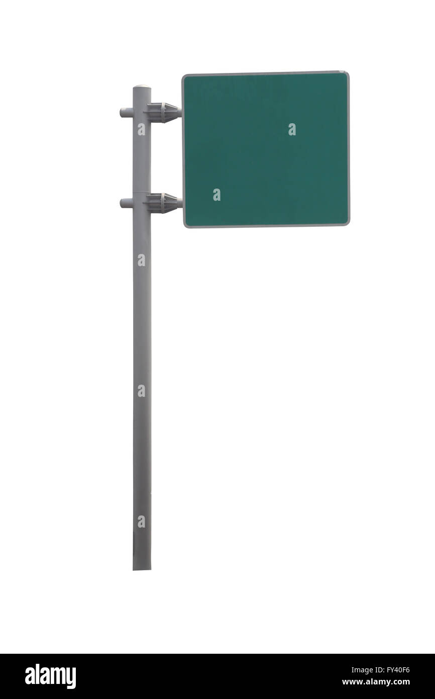 Traffic sign on a white background and clipping paths. Stock Photo
