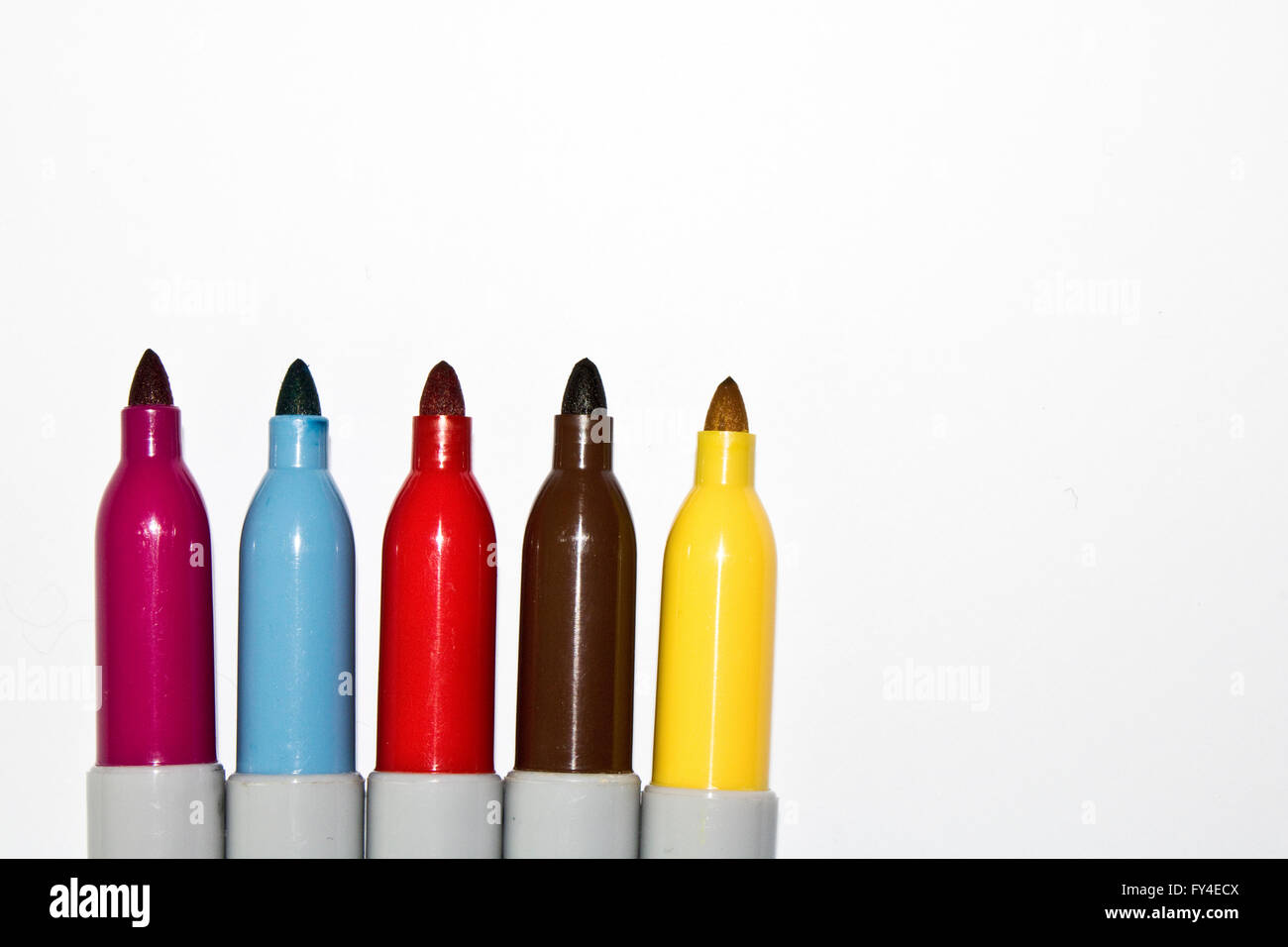 Felt Tip Pens Close Up Stock Photo Alamy